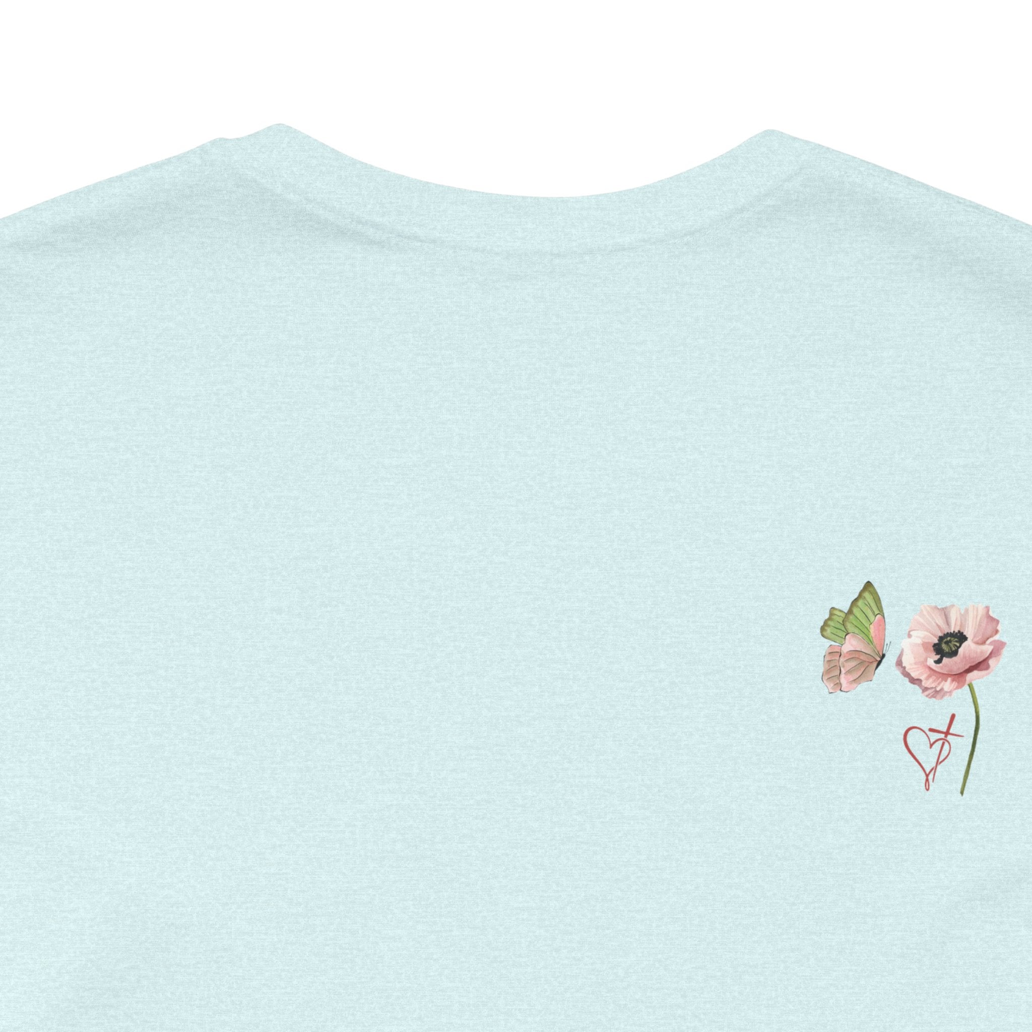 Relaxed Adult Female Comfort Tee: Hope & Rebirth Floral Tee – Easter Collection