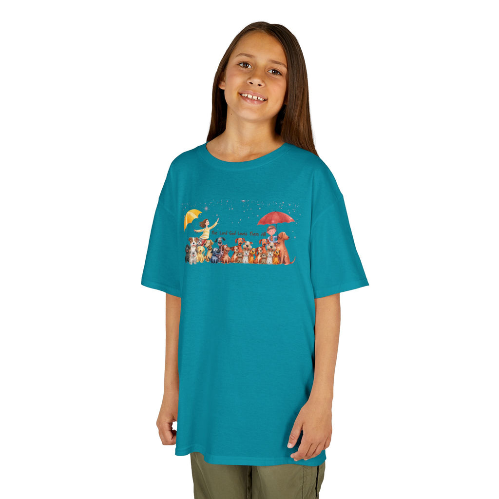 The Lord God Made Them All Kids' RelaxedTee – Unisex Pups & Joy Cotton™ Tee