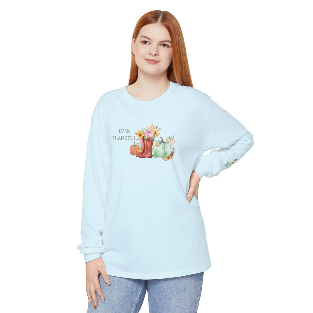 Ever Thankful: Women's Thanksgiving Long Sleeve Tee