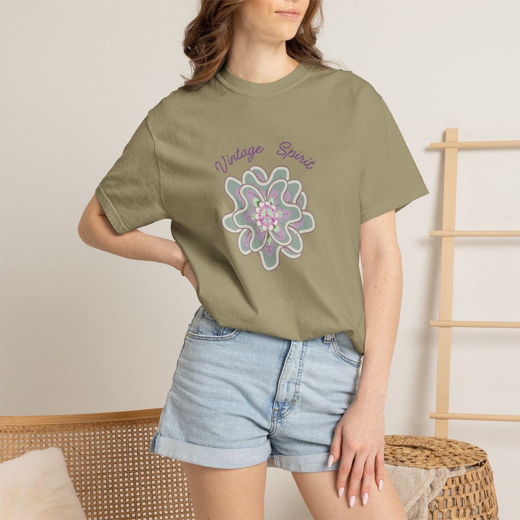 Peace and Love Vintage Spirit Floral T-Shirt -- For Her