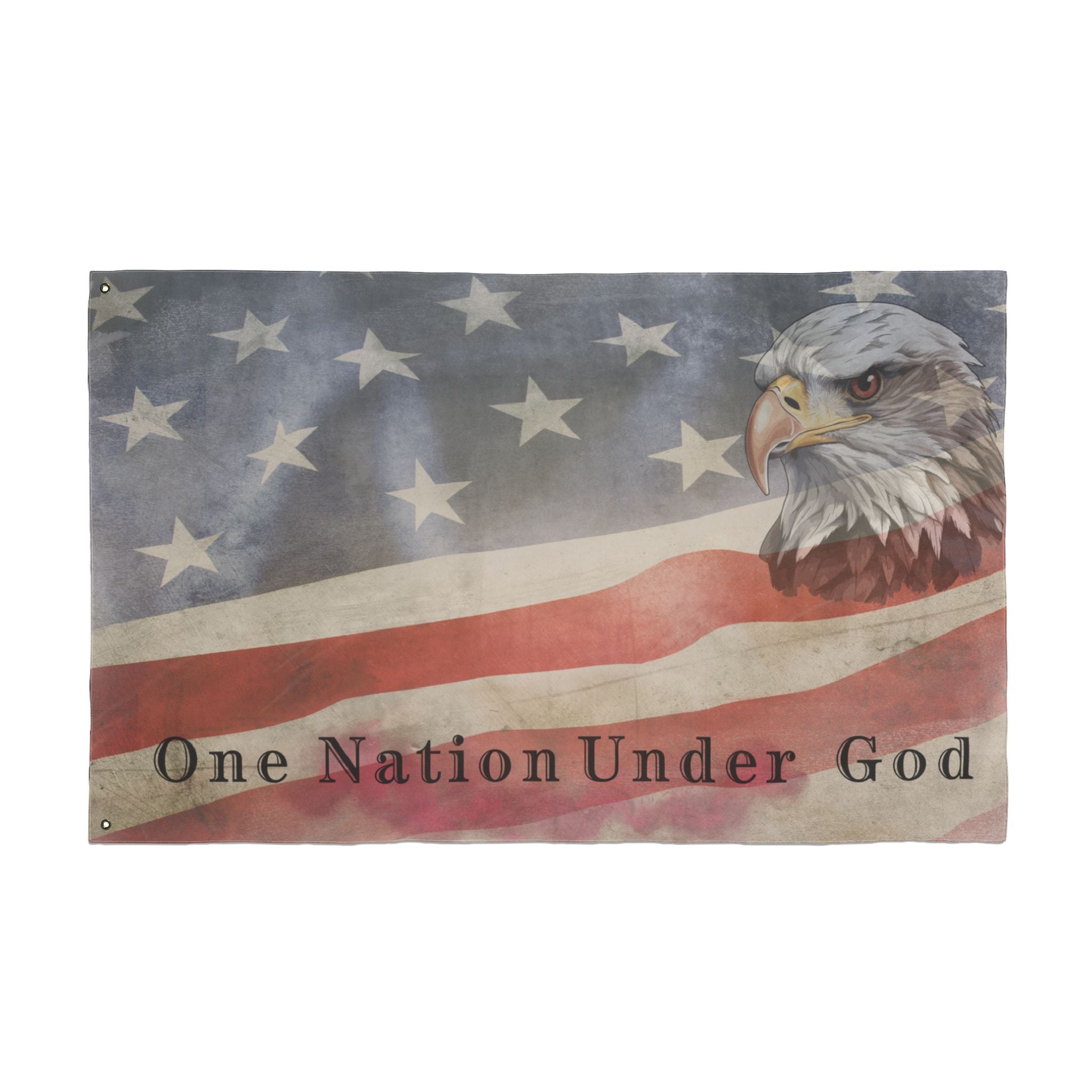 One Nation Under God - Patriotic Eagle Flag