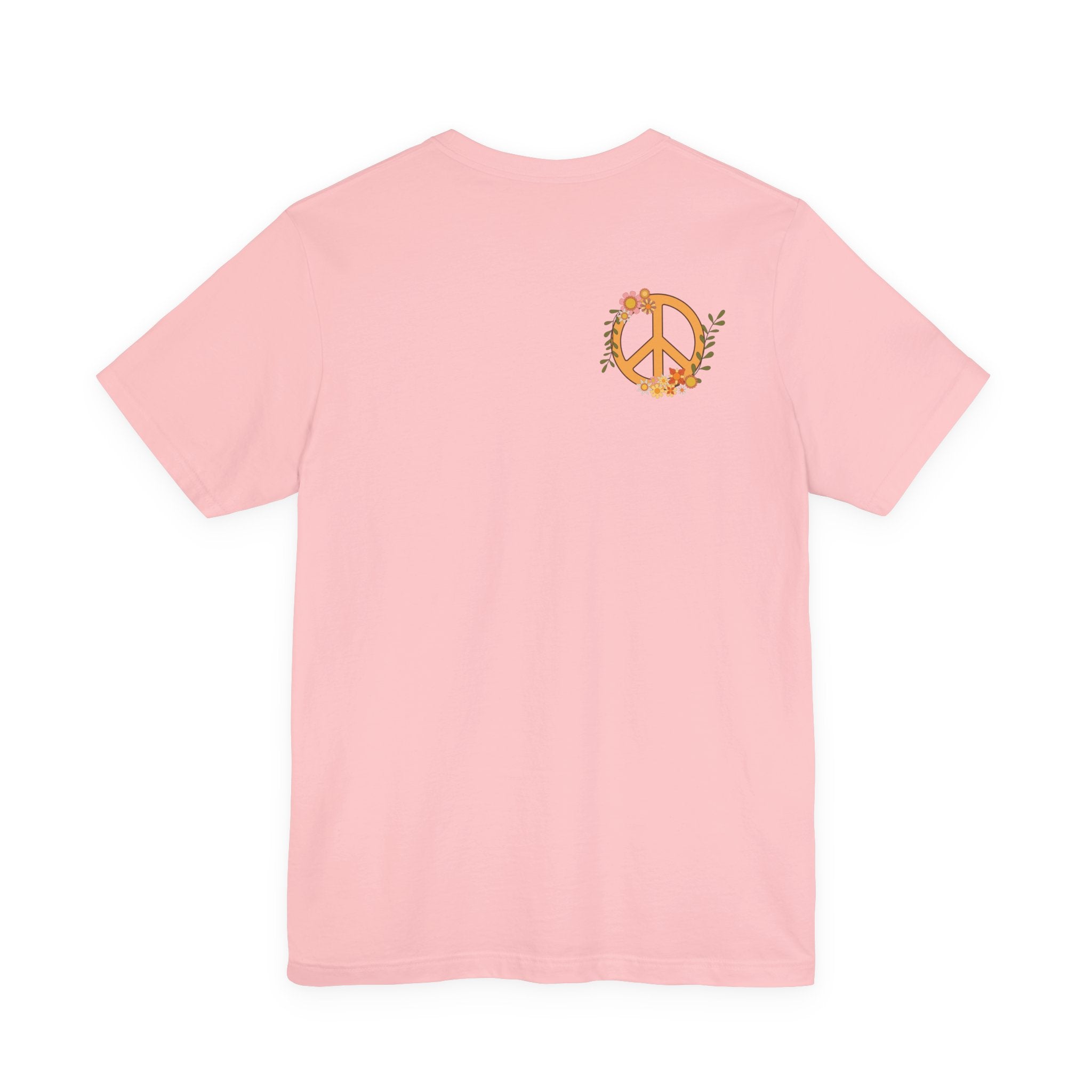 Adult Female Relaxed Comfort Tee:  Peace and Love