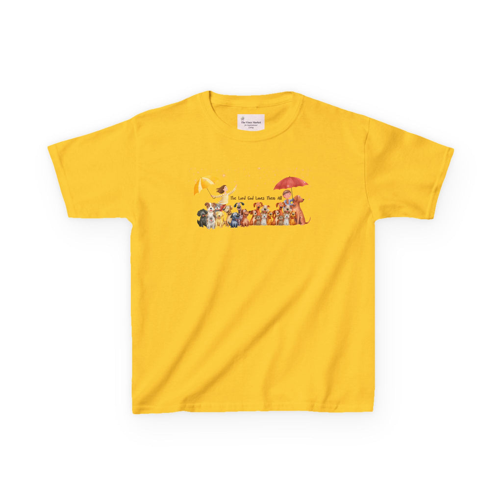 The Lord God Made Them All Kids' RelaxedTee – Unisex Pups & Joy Cotton™ Tee