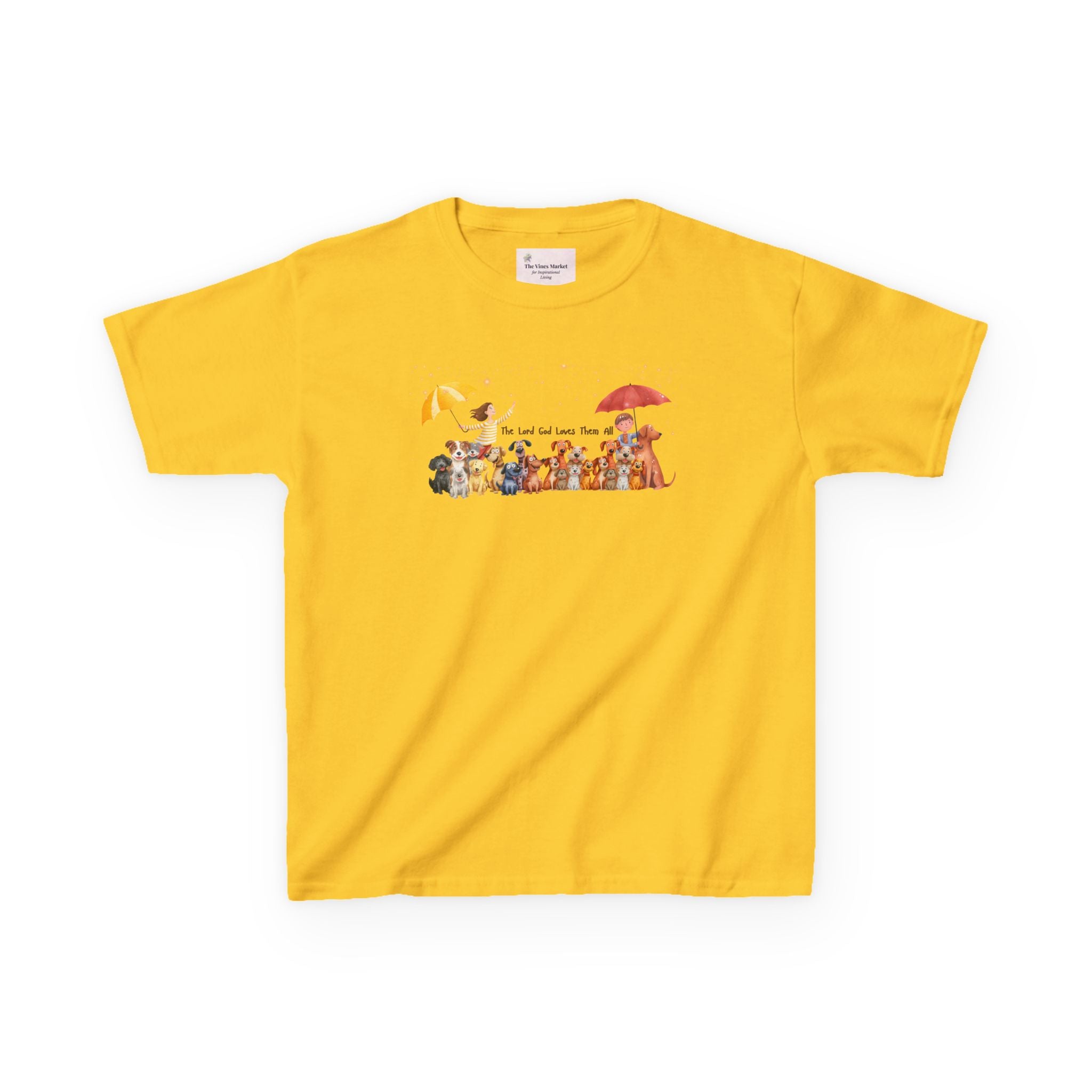 The Lord God Made Them All Kids' RelaxedTee – Unisex Pups & Joy Cotton™ Tee