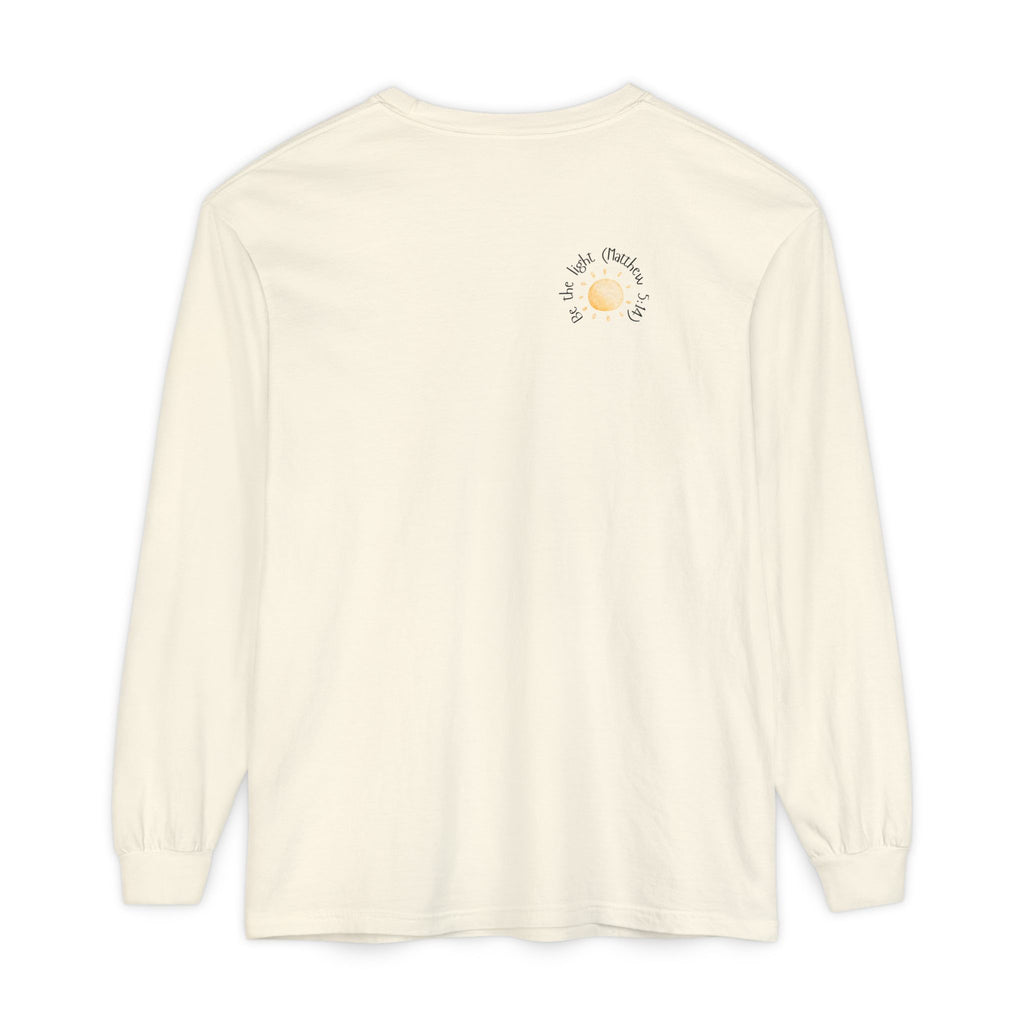 Be the Light:  Matthew 5:14 Women's Long Sleeve Soft Faith Tee