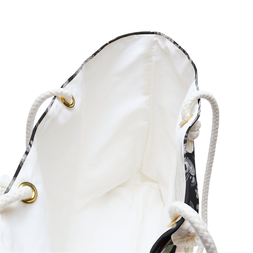 Black and White Weekender Bag:  Purity, Love Tote Bag