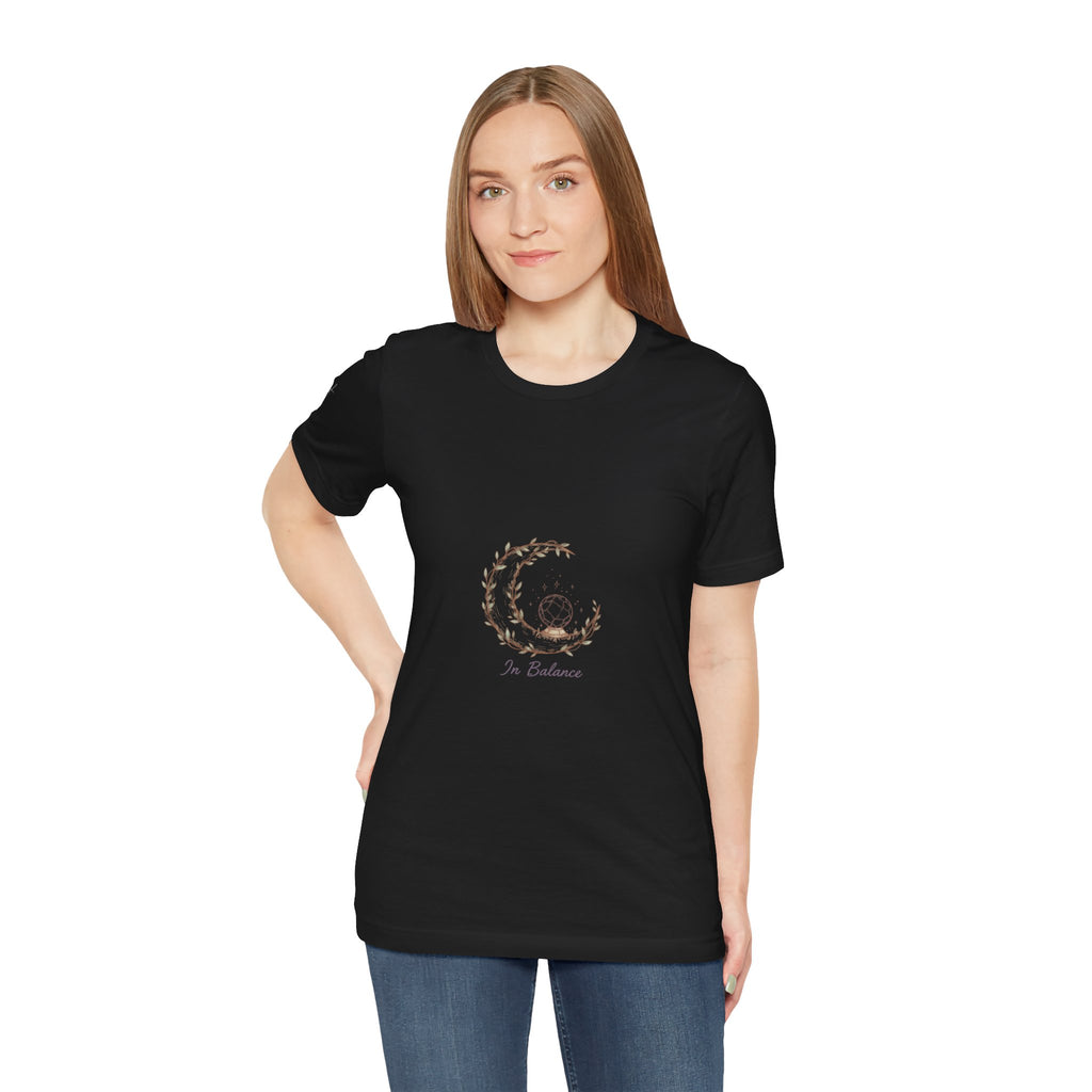 Cozy Peaceful Relaxed UnisexTee Shirt....In Balance With God;  Moonlit,
