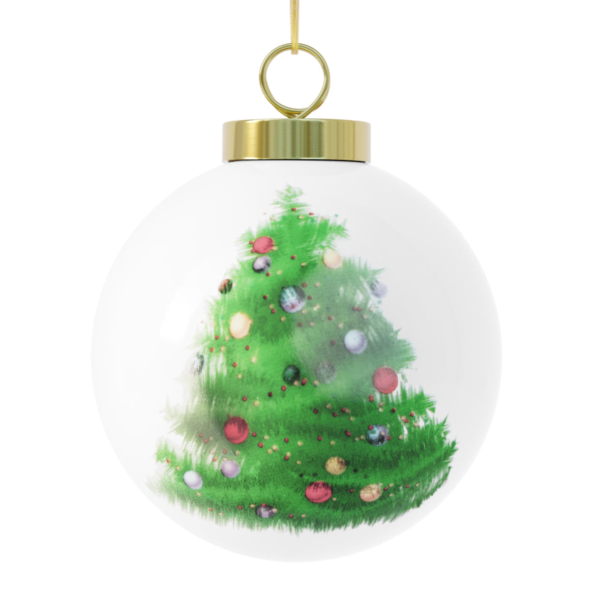Spread Joy Like Snow Christmas Ball Ornament