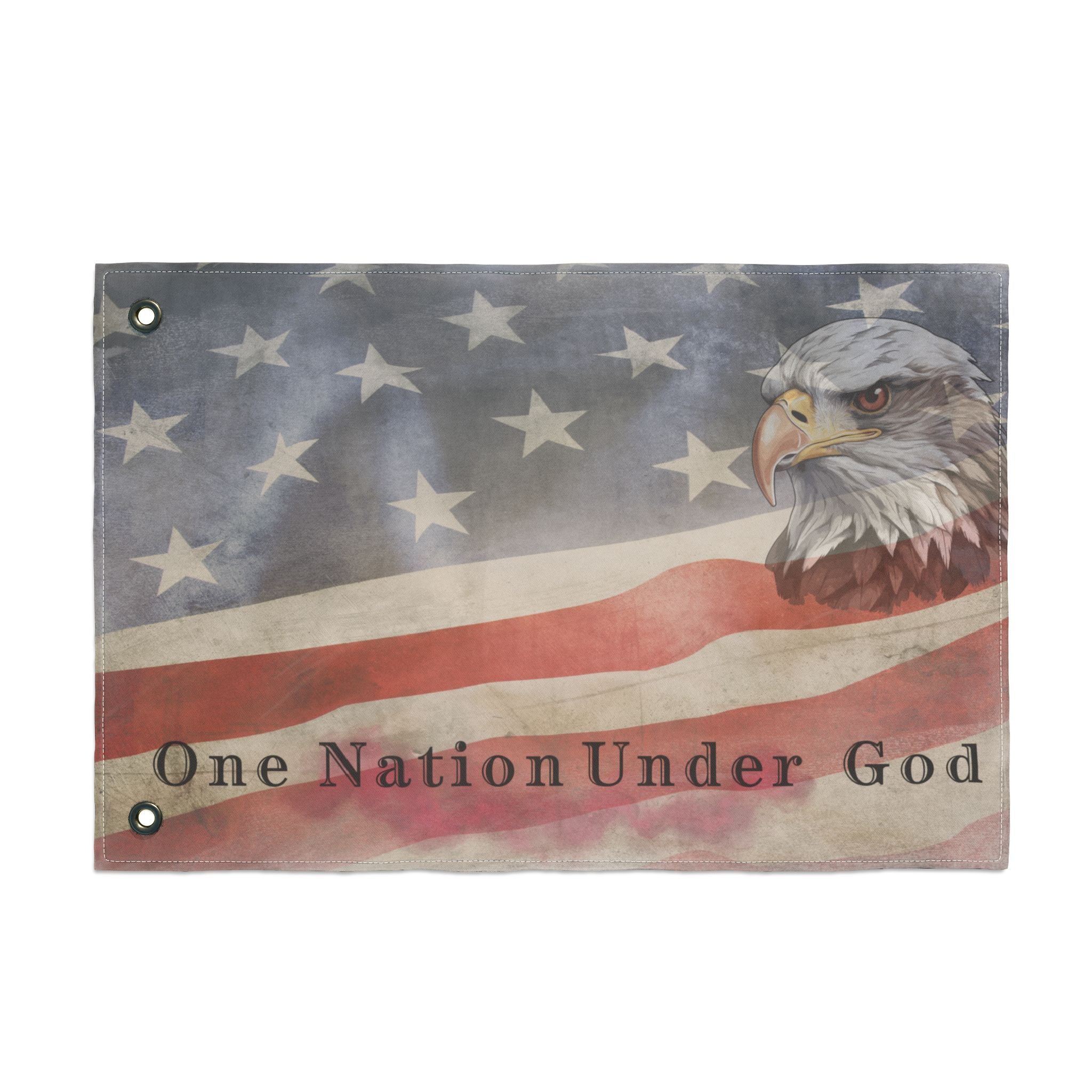 One Nation Under God - Patriotic Eagle Flag
