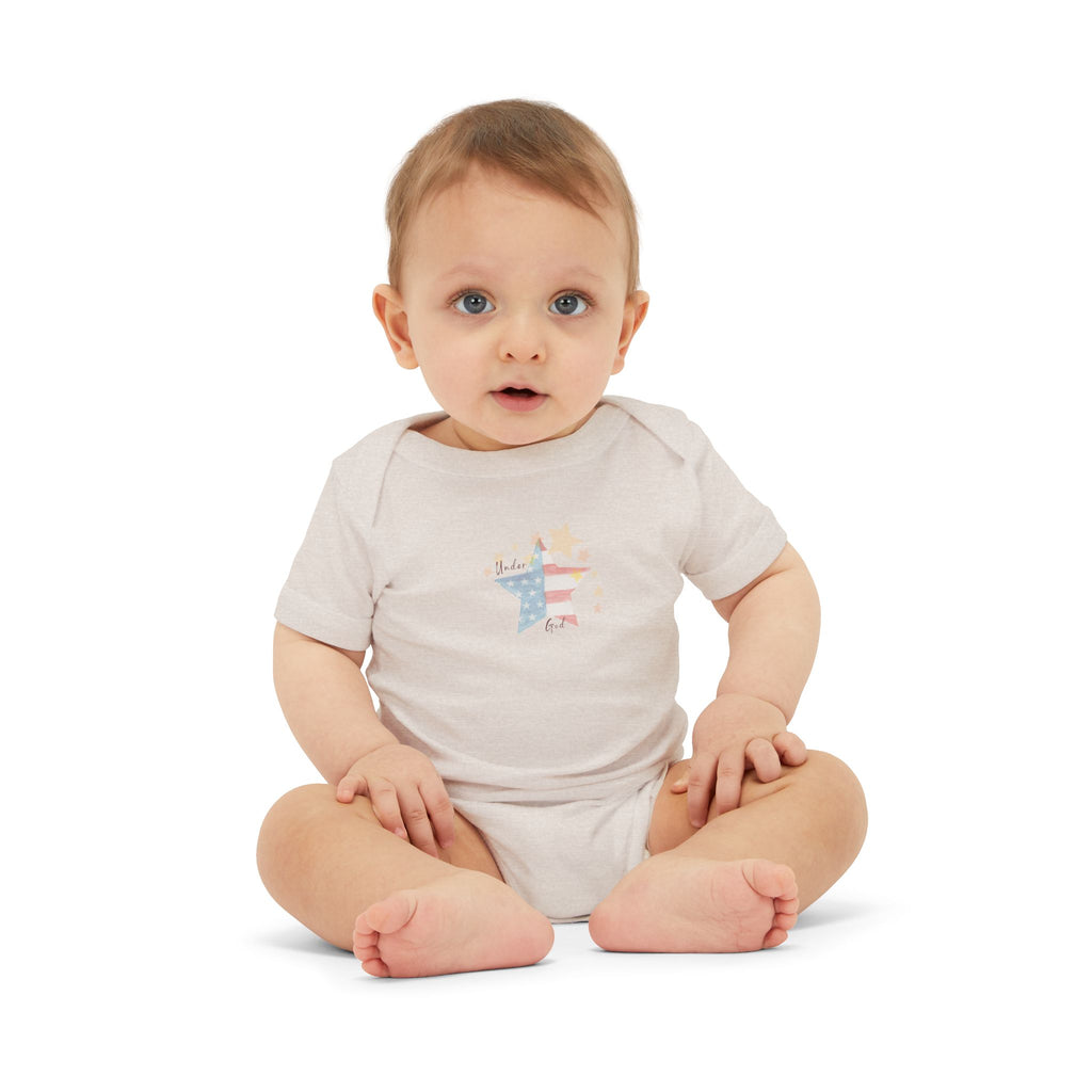 Under God | Watercolor Star Baby Onesie  Infant Unisex Jersey One Piece