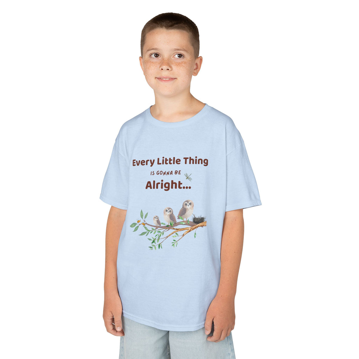 Peace and Love Kids Unisex Tee Shirt:  Every Little Thing is Gonna Be Alright