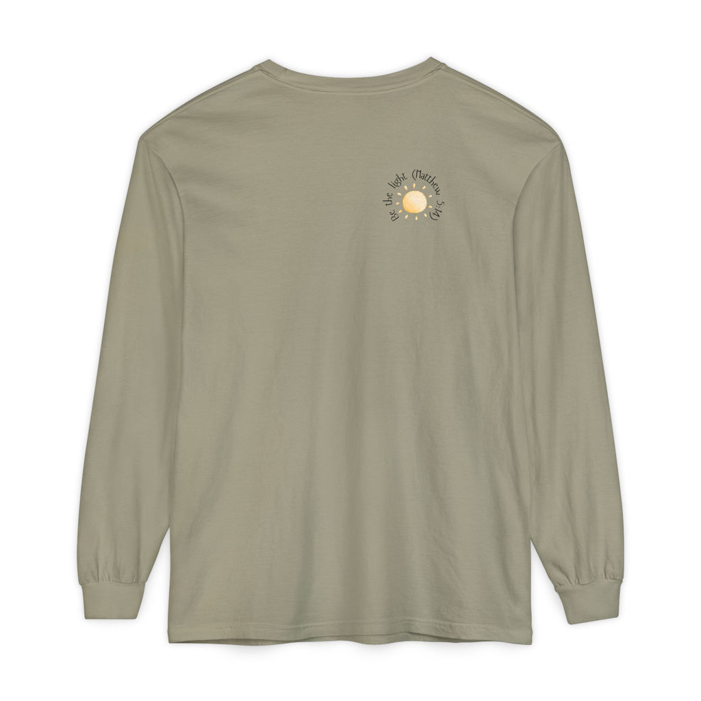 Be the Light:  Matthew 5:14 Women's Long Sleeve Soft Faith Tee