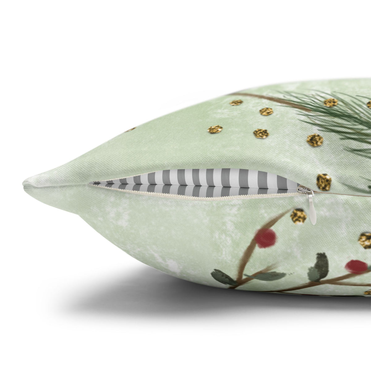 Merry & Bright & Blessed | Christmas Throw Pillow Cover