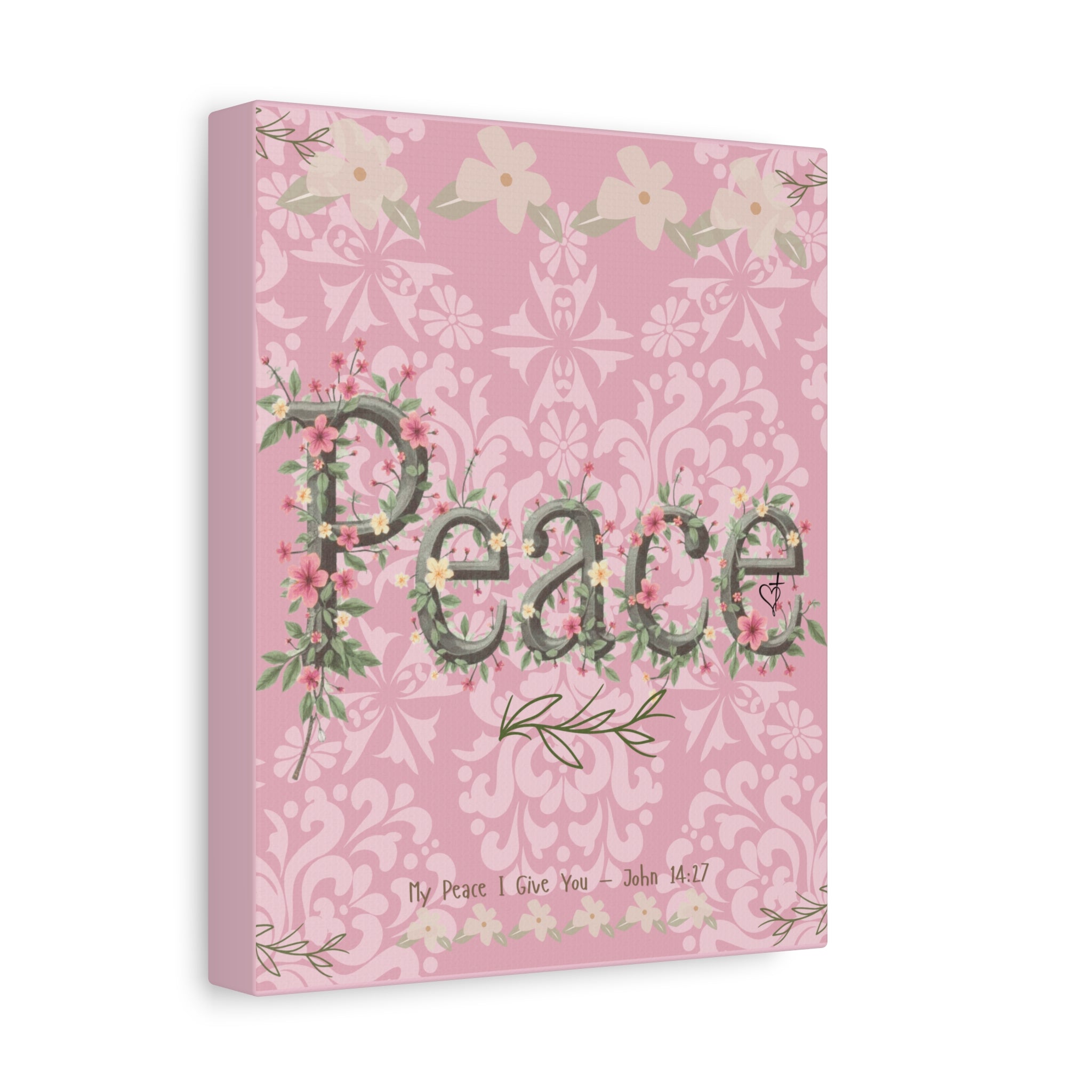 Canvas Art "Peace" Damask