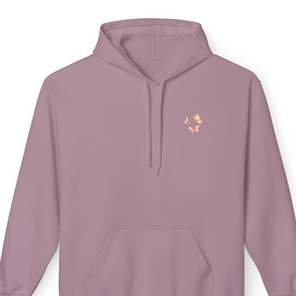Adult Female Lightweight Soft Fleece Style Hoodie With Pockets:  "I am With You"  (Isaiah 41:10)