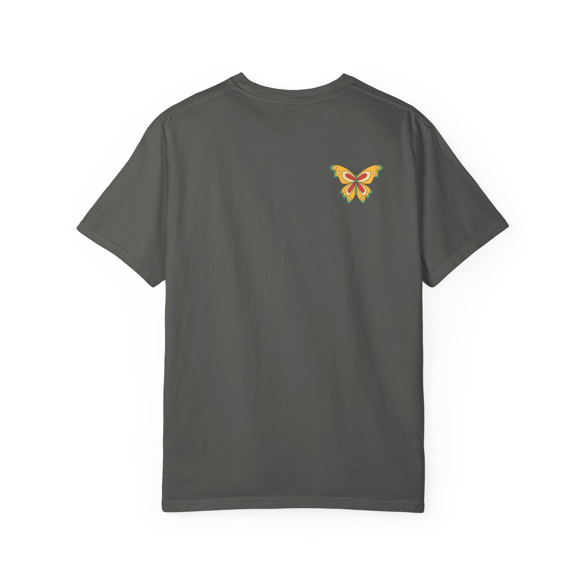 Peace Out T‑Shirt — Retro Floral Peace Sign Tee with ‘Peace Out…’ Text