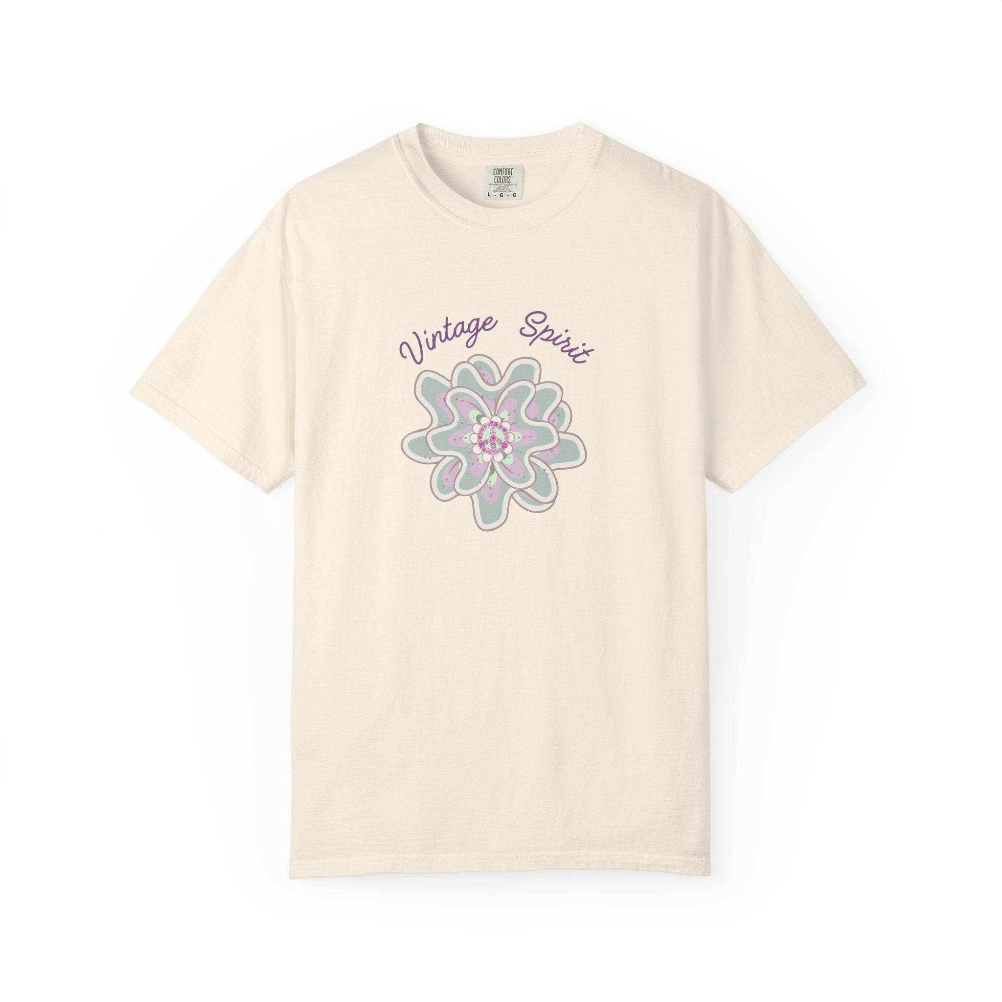 Peace and Love Vintage Spirit Floral T-Shirt -- For Her