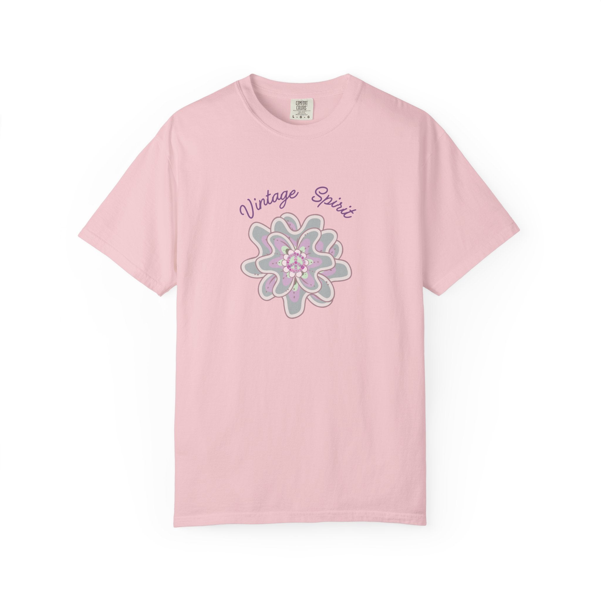 Peace and Love Vintage Spirit Floral T-Shirt -- For Her