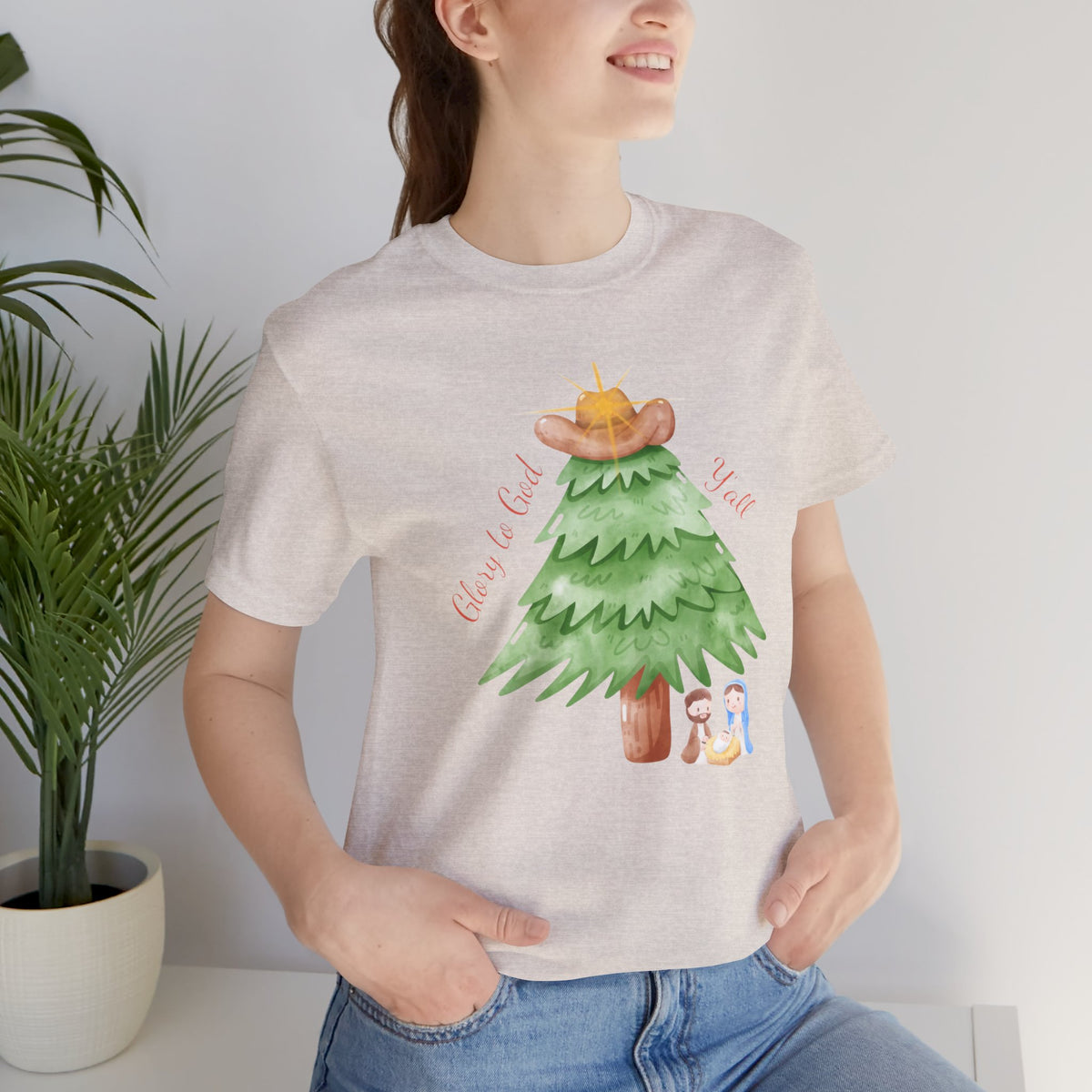 Glory to God Y'all | Women's Faith-Forward Cotton Tee