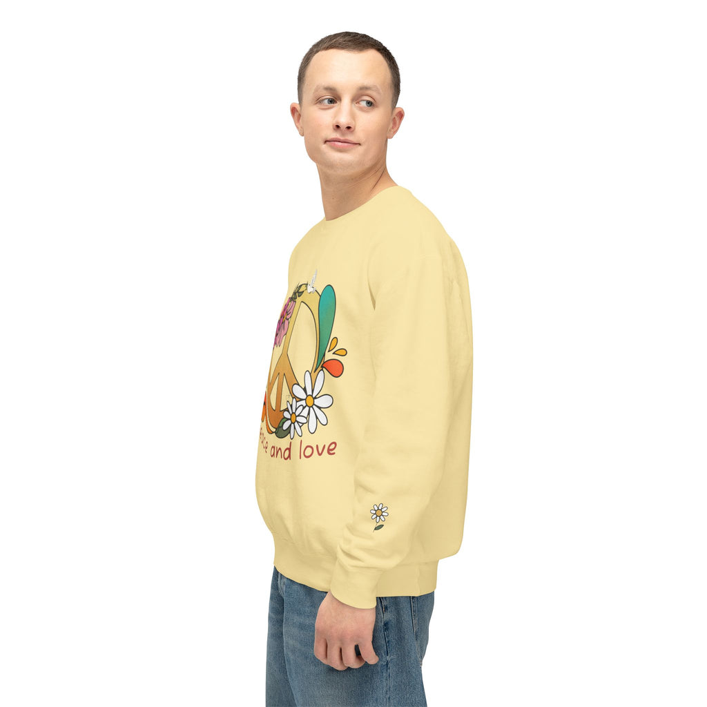 Peace & Love 'My Peace I Give You' 70s Retro Crewneck Sweatshirt