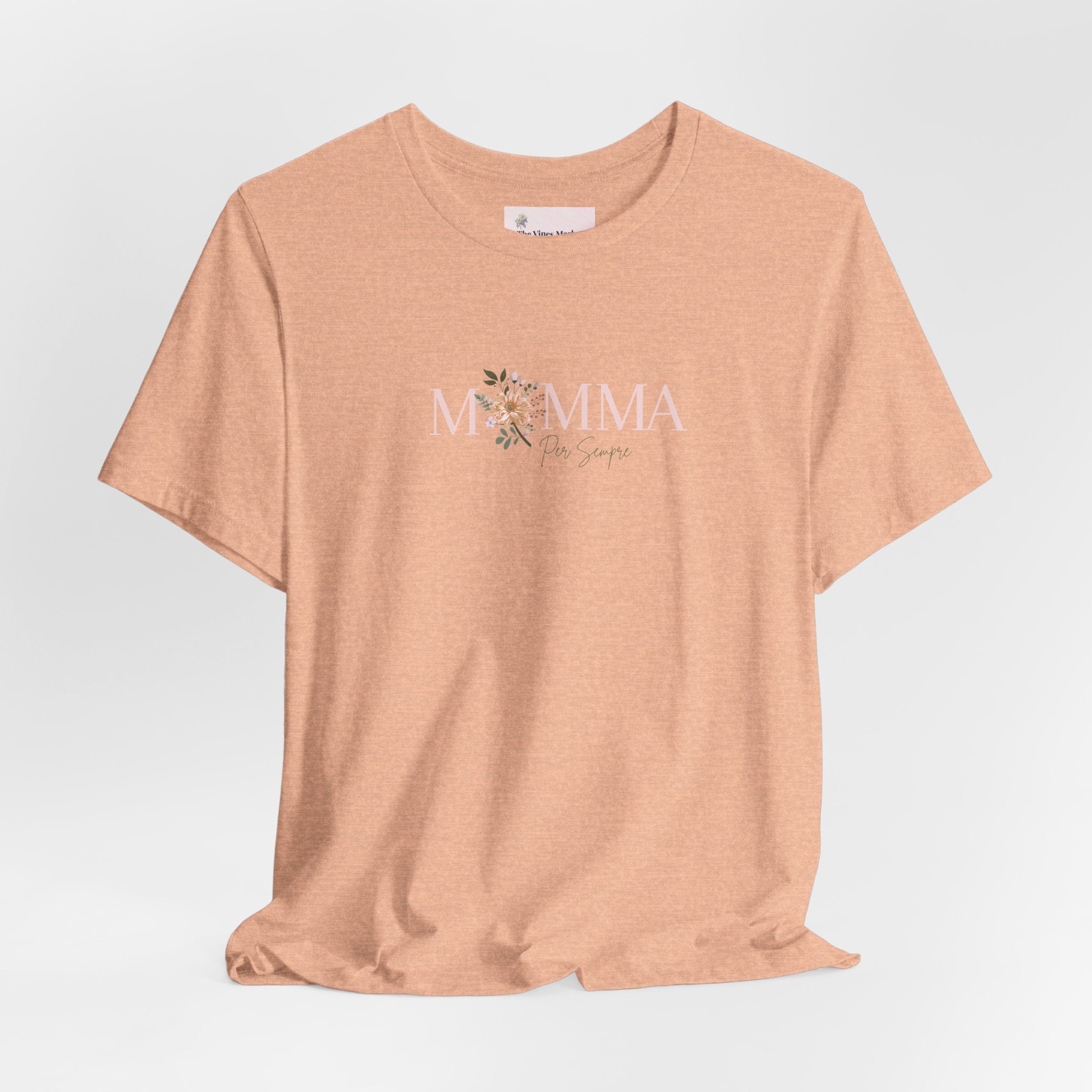 Mamma Per Sempre | Italian "Mom Forever" T-Shirt – Adult Female Floral Mother's Day Gift