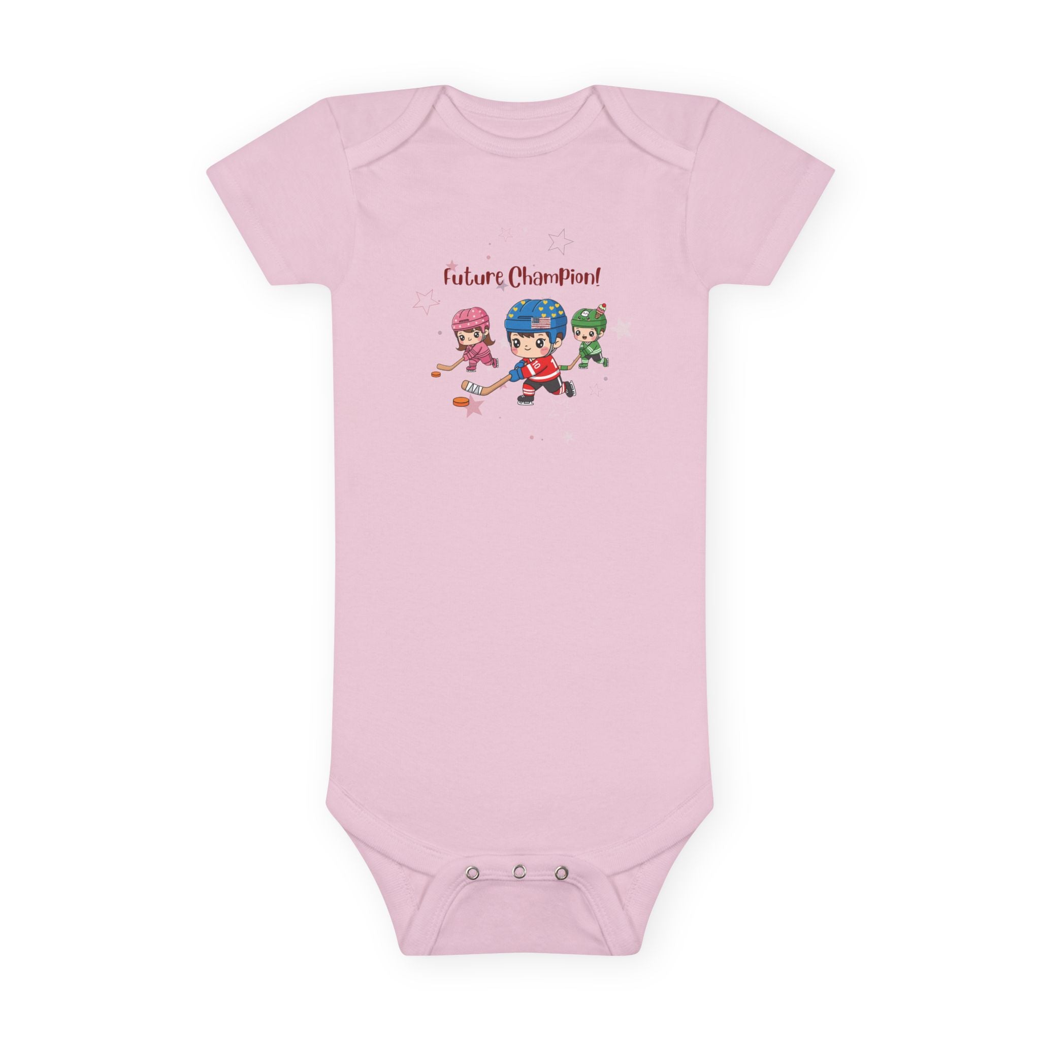 Future Champions Baby Onesie – Hockey Stars & Dreams – Unisex Baby Bodysuit