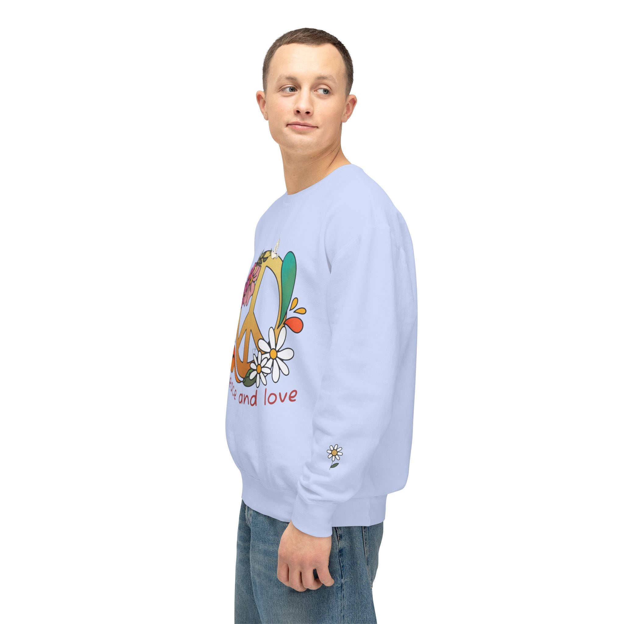 Peace & Love 'My Peace I Give You' 70s Retro Crewneck Sweatshirt