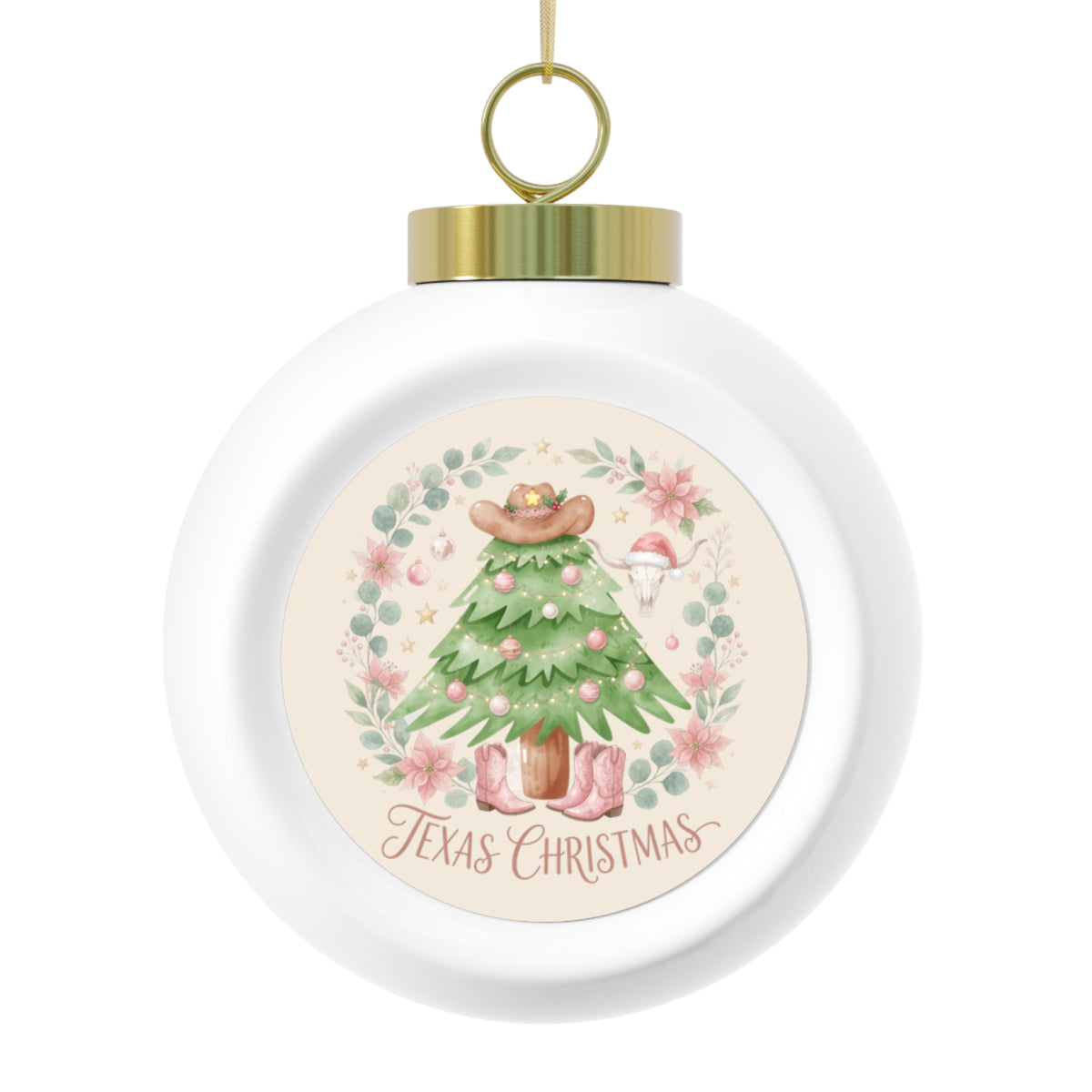 Texas Christmas Ball Ornament