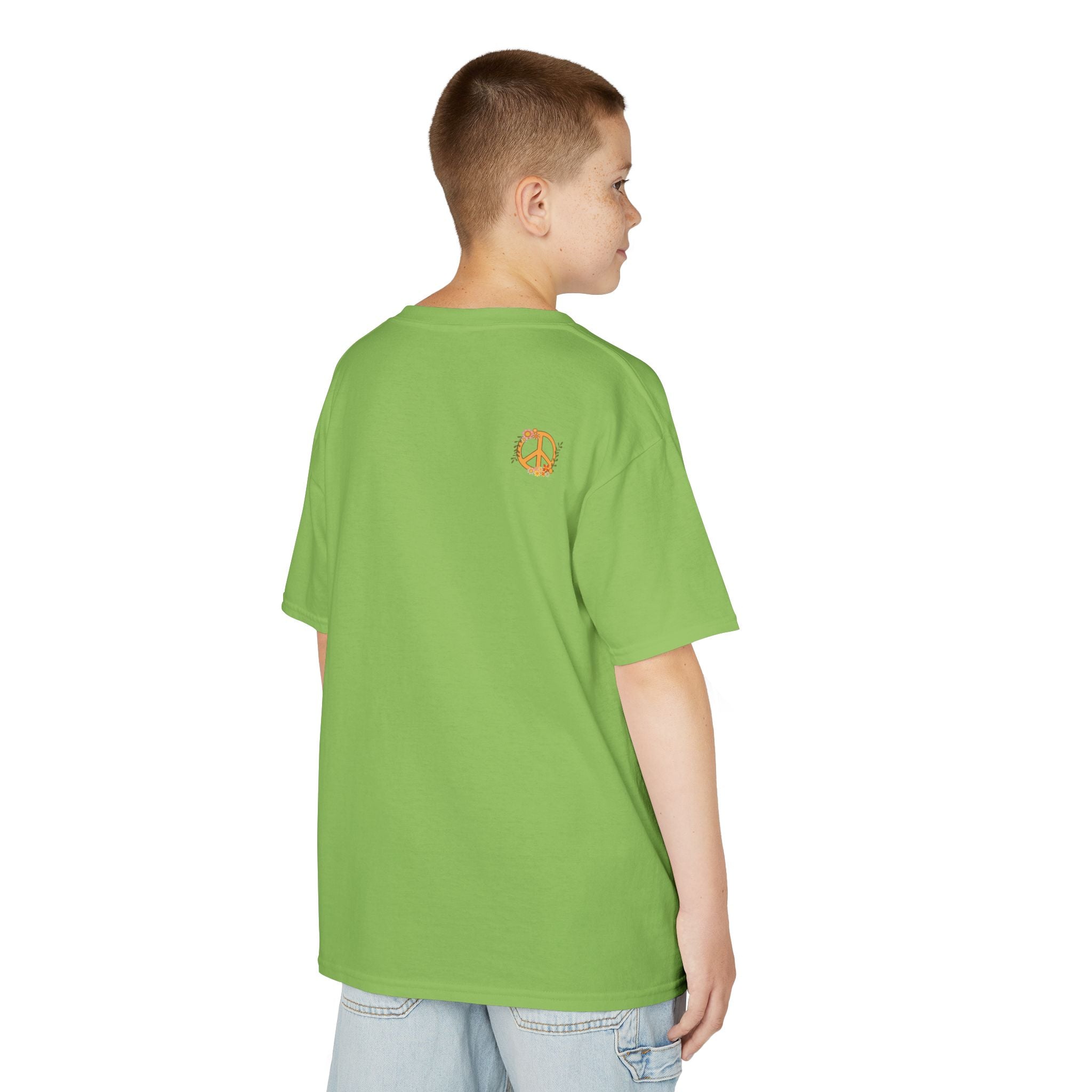 Kids Unisex Tee:  Peace and Love
