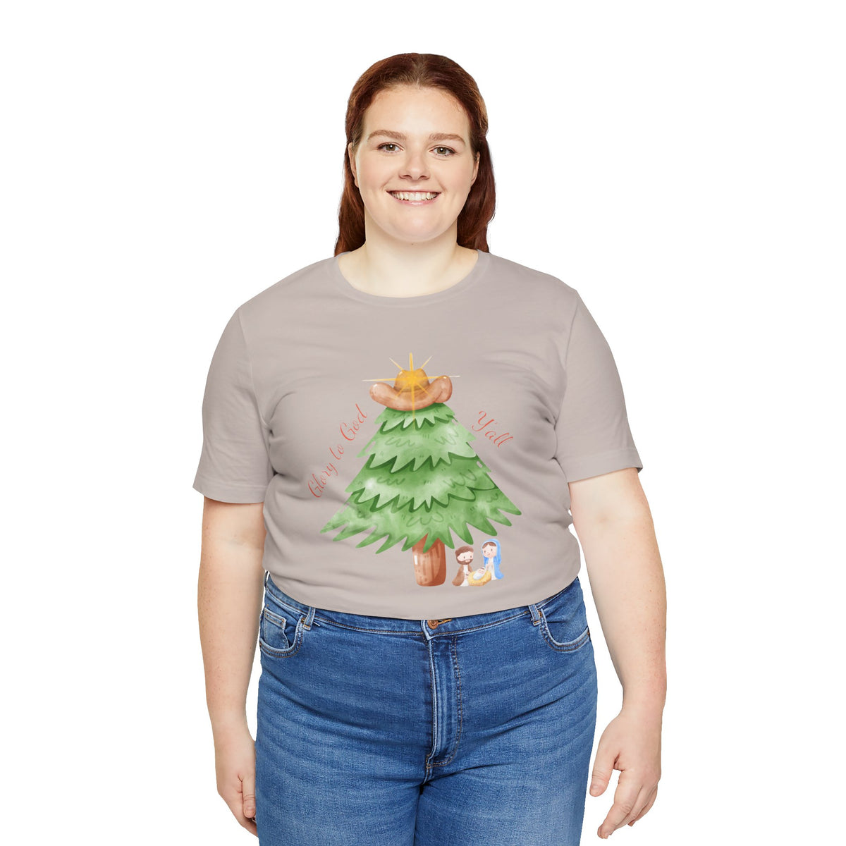 Glory to God Y'all | Women's Faith-Forward Cotton Tee