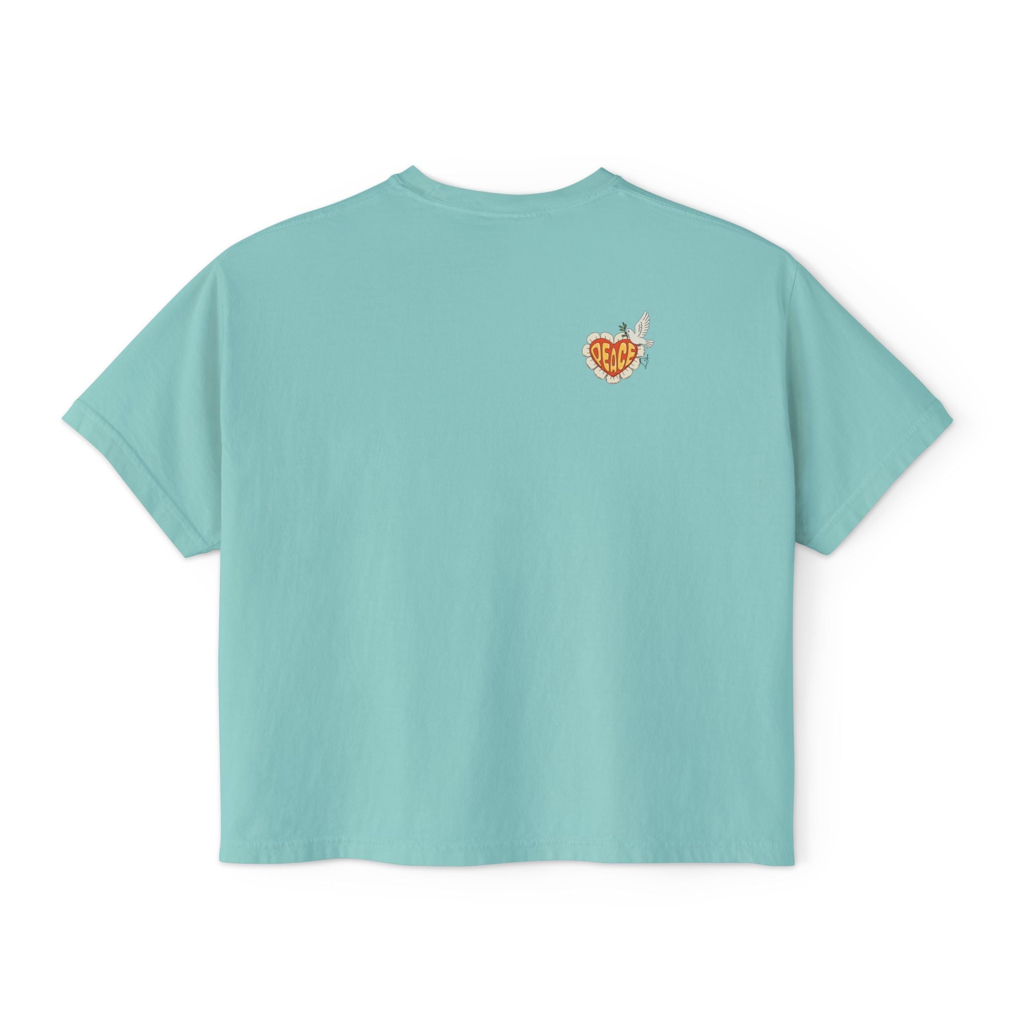 Adult Women's Boxy Tee:  Grove Out:  Peace and Love