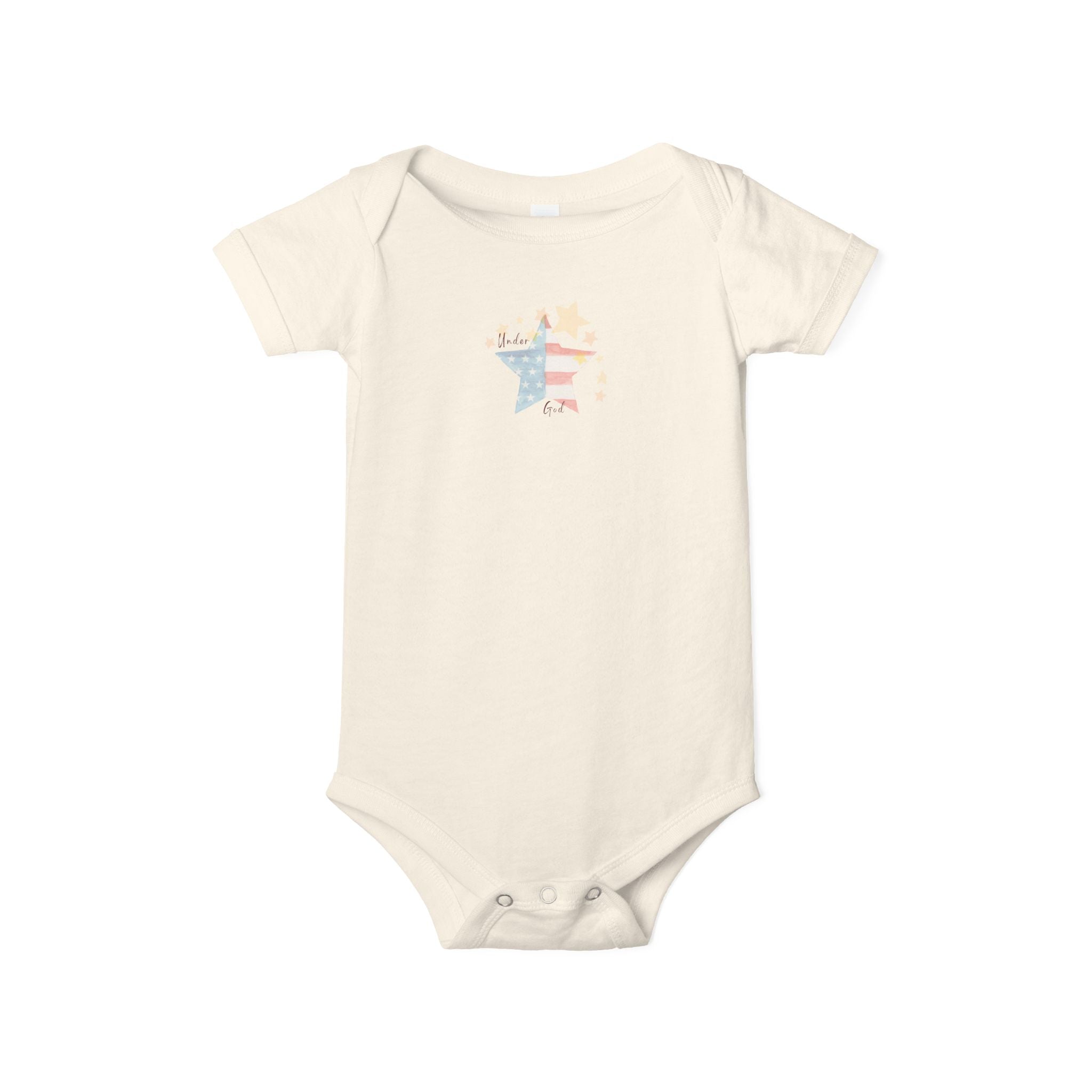 Under God | Watercolor Star Baby Onesie  Infant Unisex Jersey One Piece