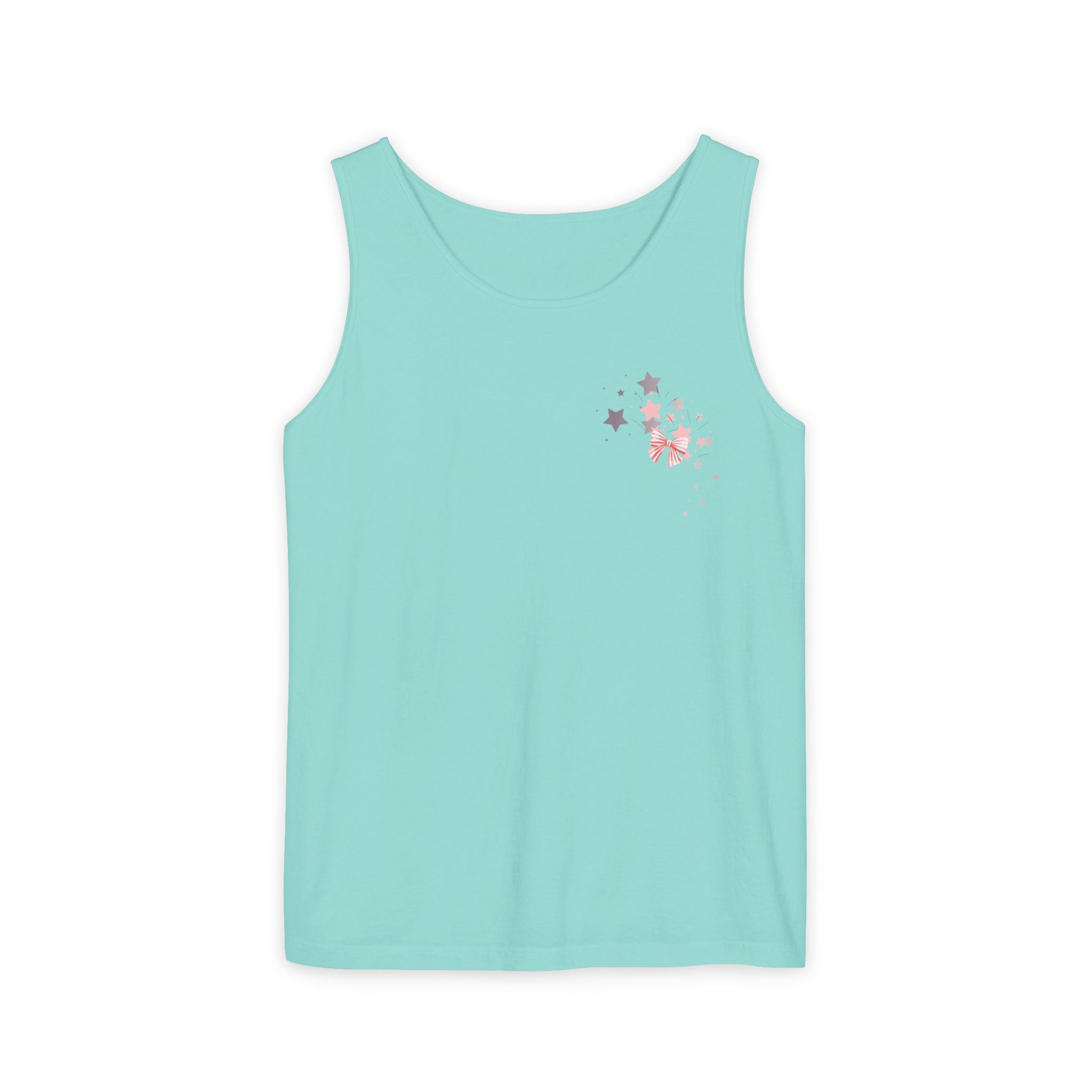 Then, Now and Always | Watercolor Flag & Roses Women's Tank Top