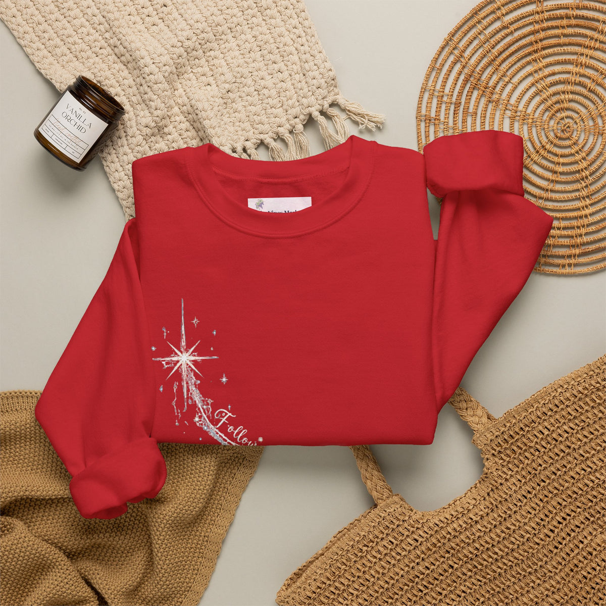 Follow Your Star | Women's Christmas Crewneck Sweatshirt