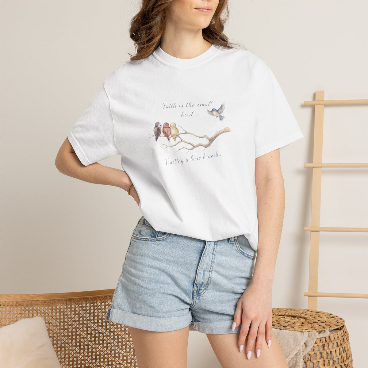 Faith Is the Small Bird Comfort Colors® Tee