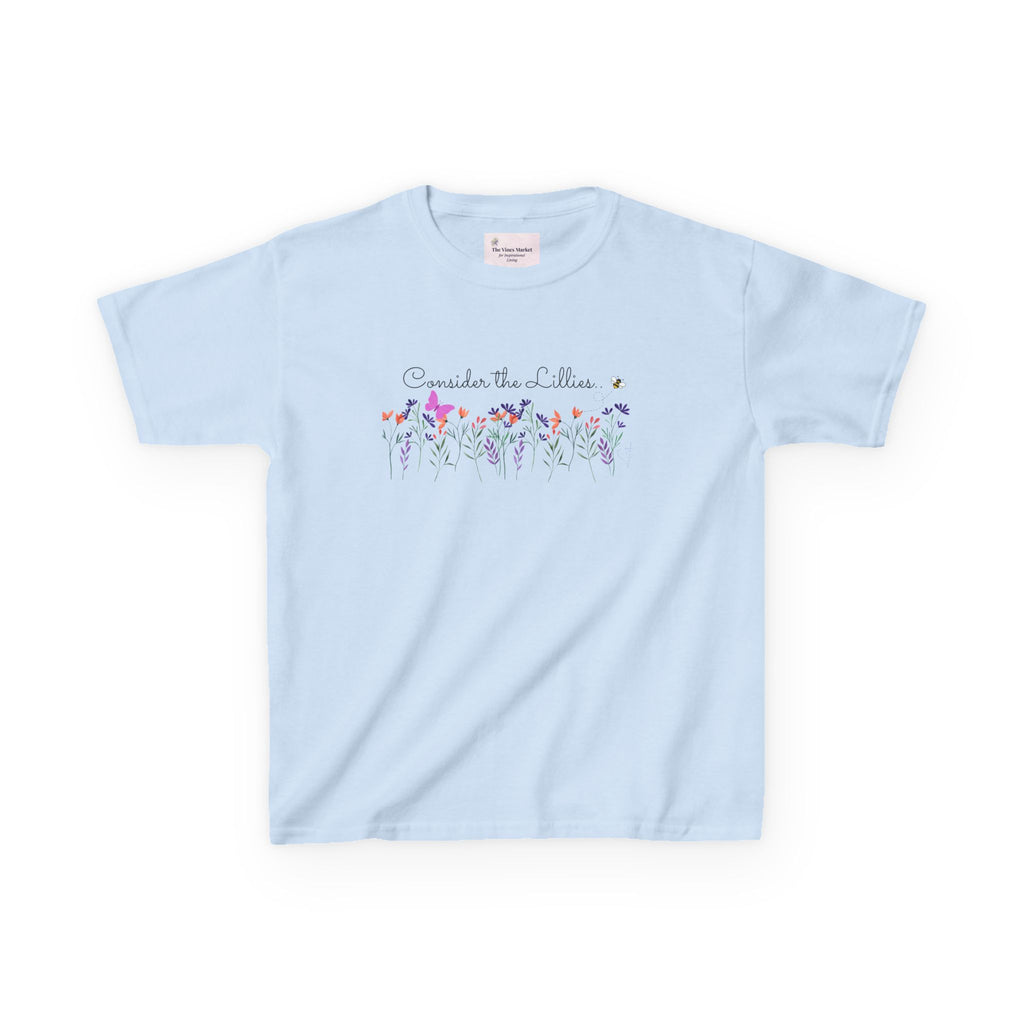 Consider the Lilies Girls' Tee – Love & Grace in Bloom  Kids Cotton™ Tee