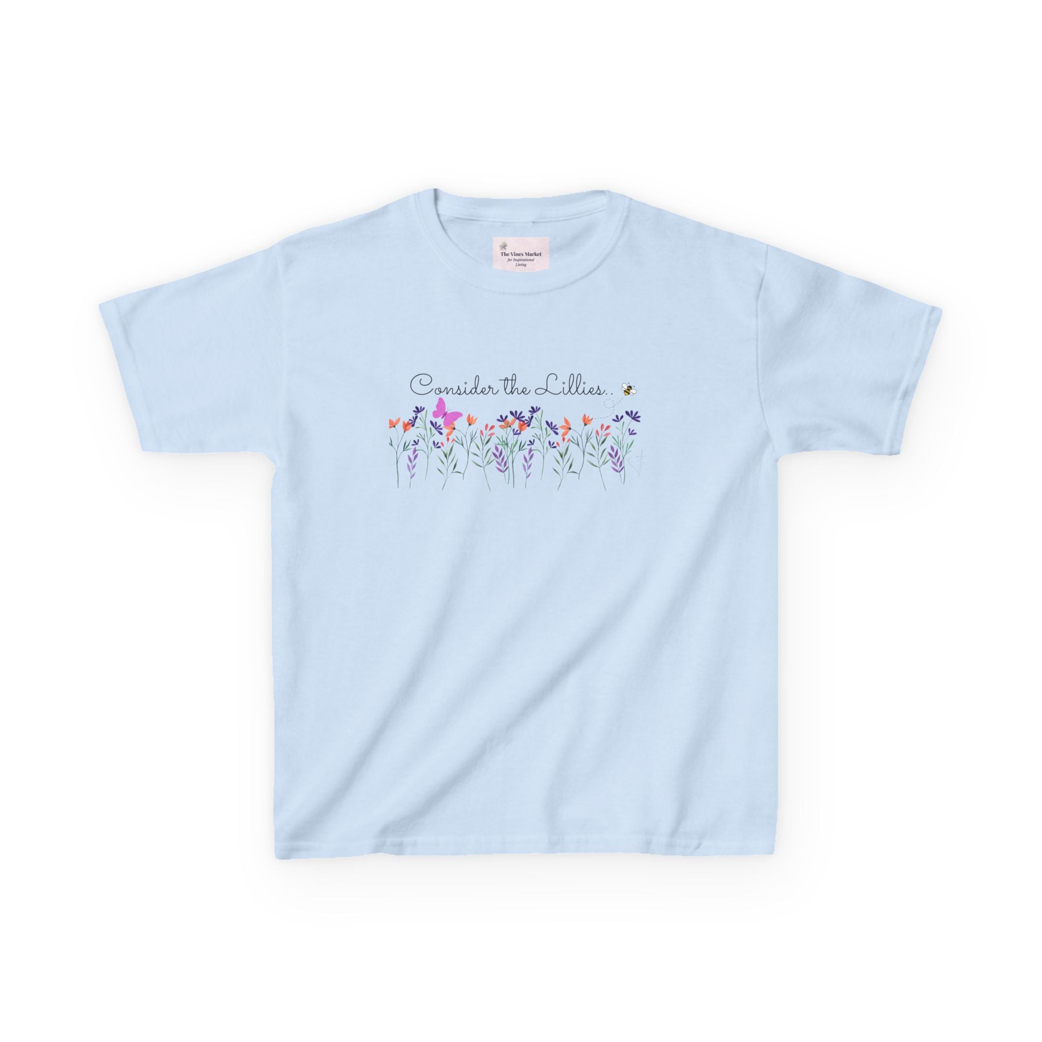 Consider the Lilies Girls' Tee – Love & Grace in Bloom  Kids Cotton™ Tee
