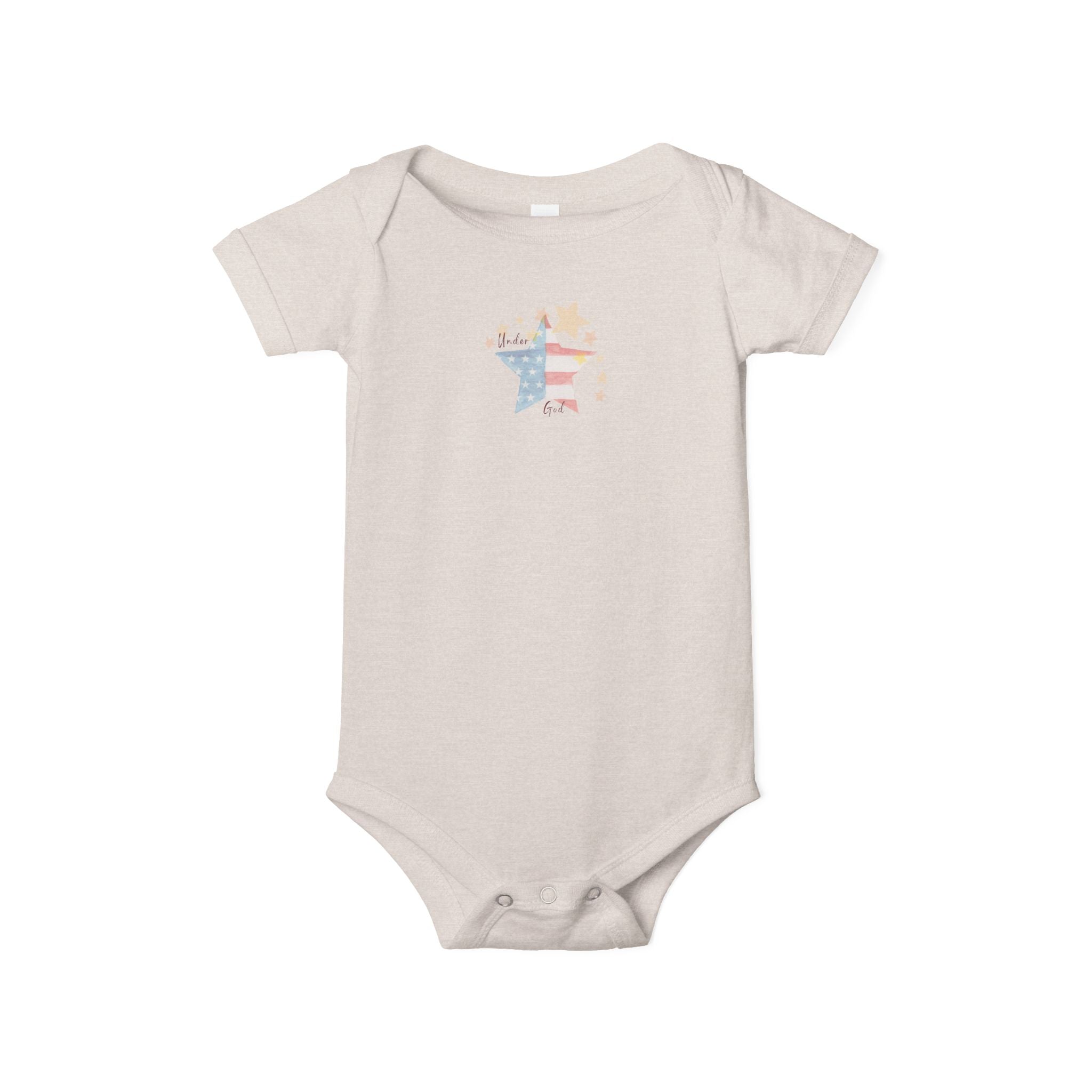Under God | Watercolor Star Baby Onesie  Infant Unisex Jersey One Piece