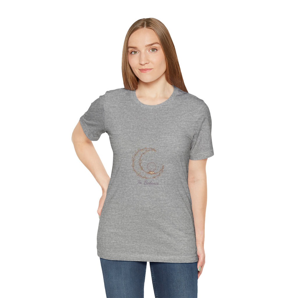 Cozy Peaceful Relaxed UnisexTee Shirt....In Balance With God;  Moonlit,