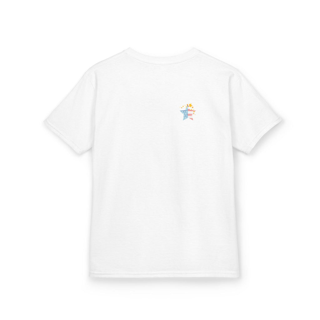 Under God | Watercolor Star Flag Kids T-Shirt Unisex Kids Heavy Cotton™ Tee