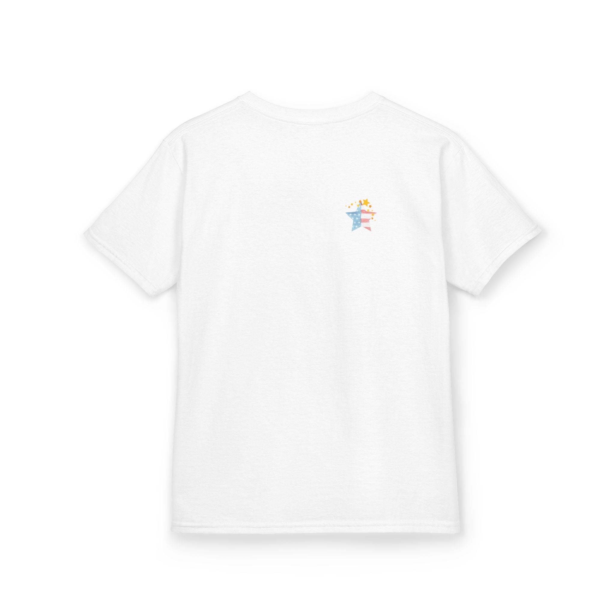 Under God | Watercolor Star Flag Kids T-Shirt Unisex Kids Heavy Cotton™ Tee