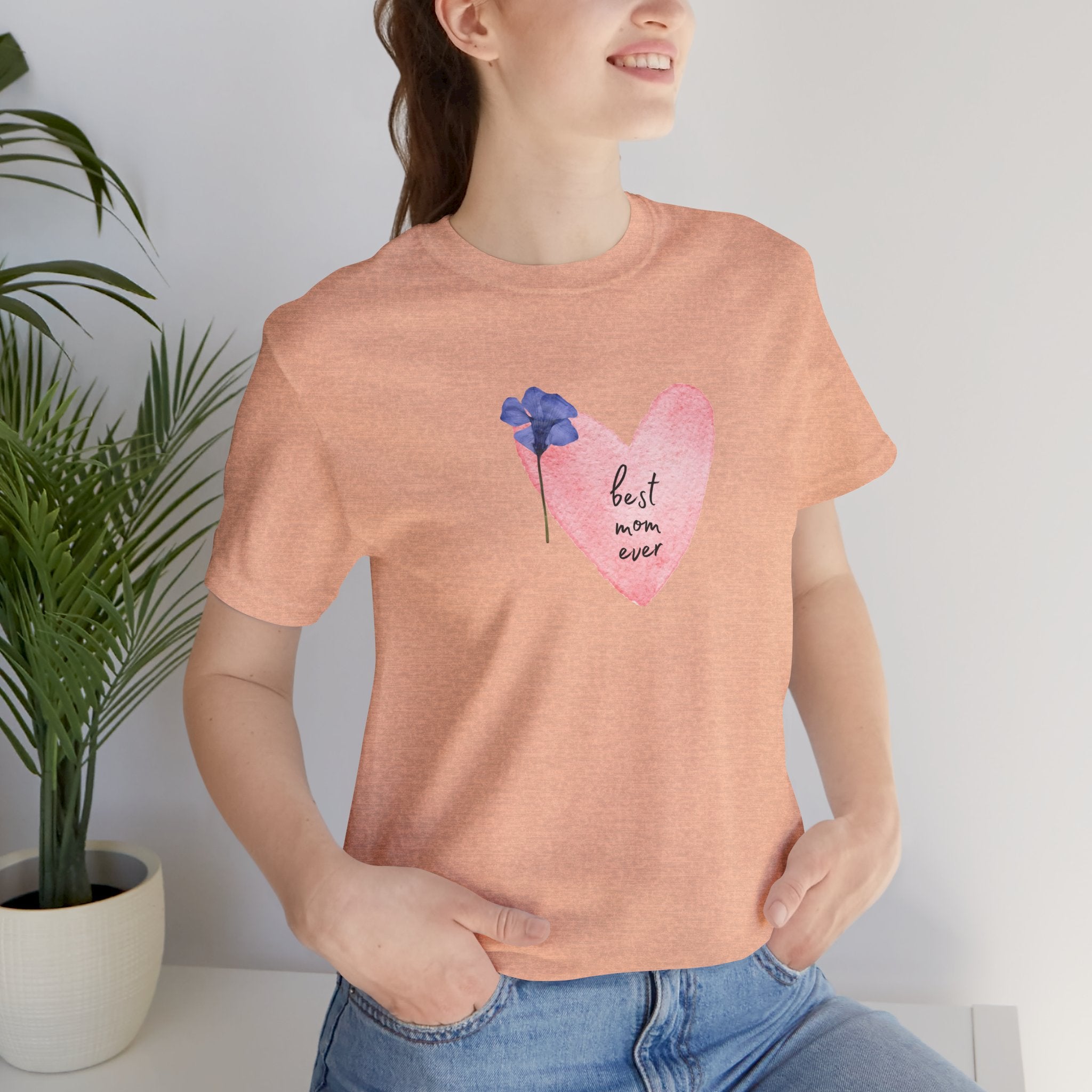 Best Mom Ever Watercolor Adult Female Tee