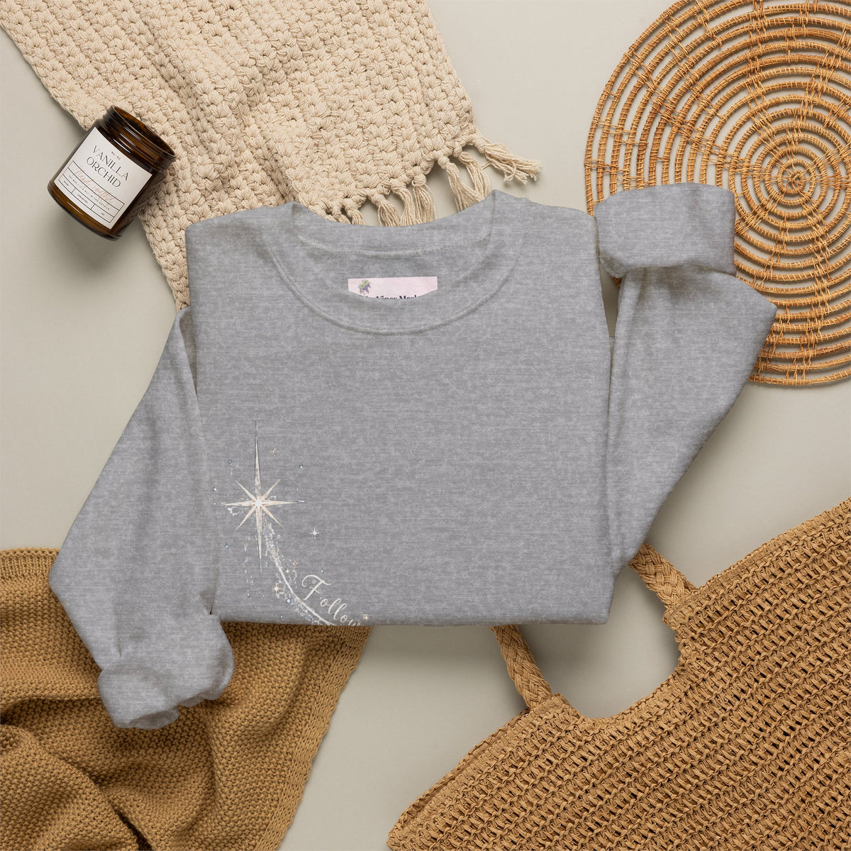 Follow Your Star | Women's Christmas Crewneck Sweatshirt