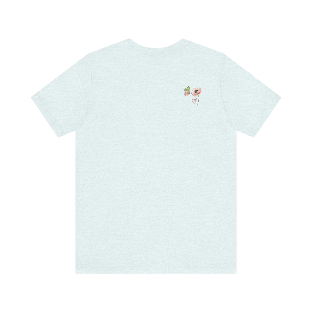 Relaxed Adult Female Comfort Tee: Hope & Rebirth Floral Tee – Easter Collection