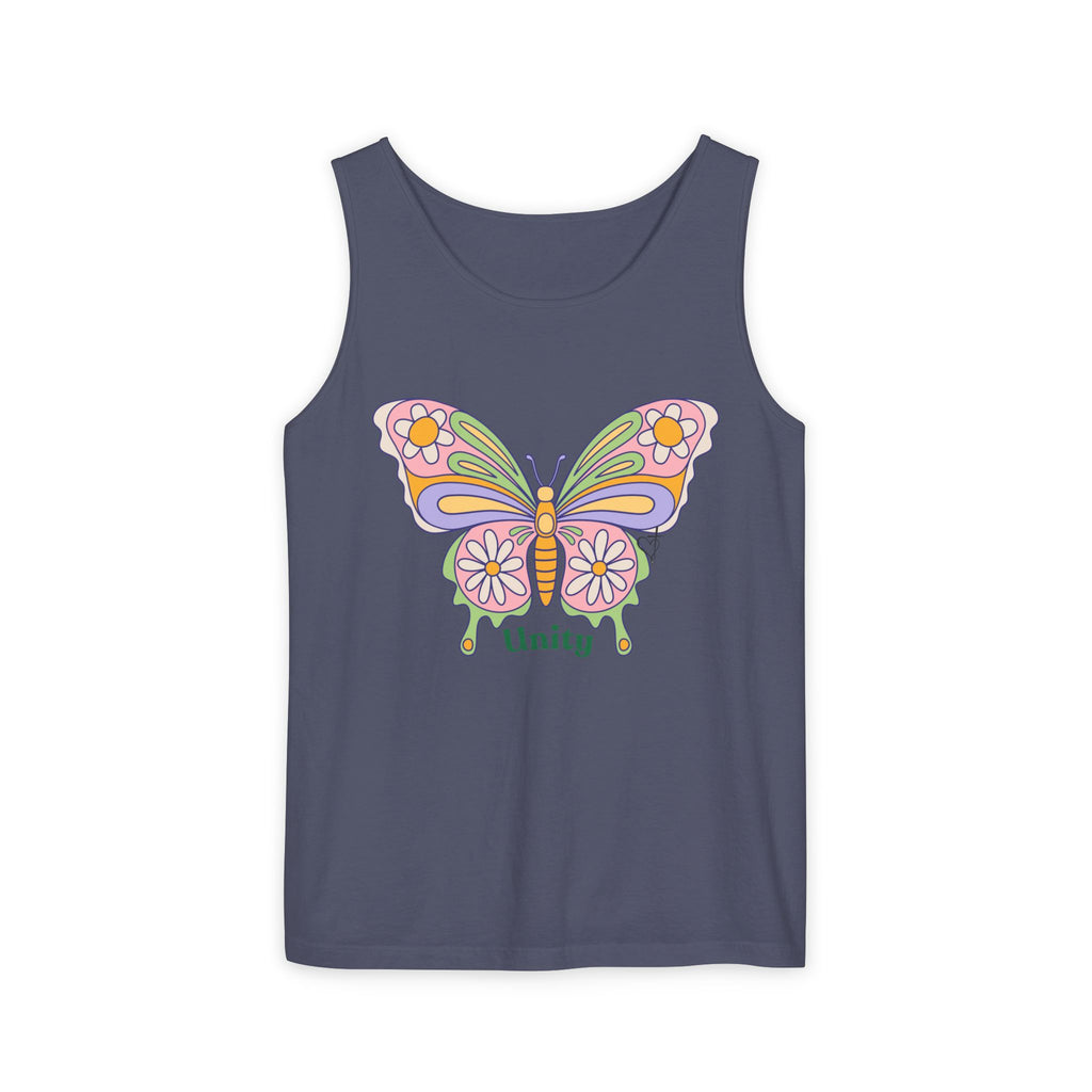 Soft Garment-Dyed Tank Top for Her:  Unity Heals