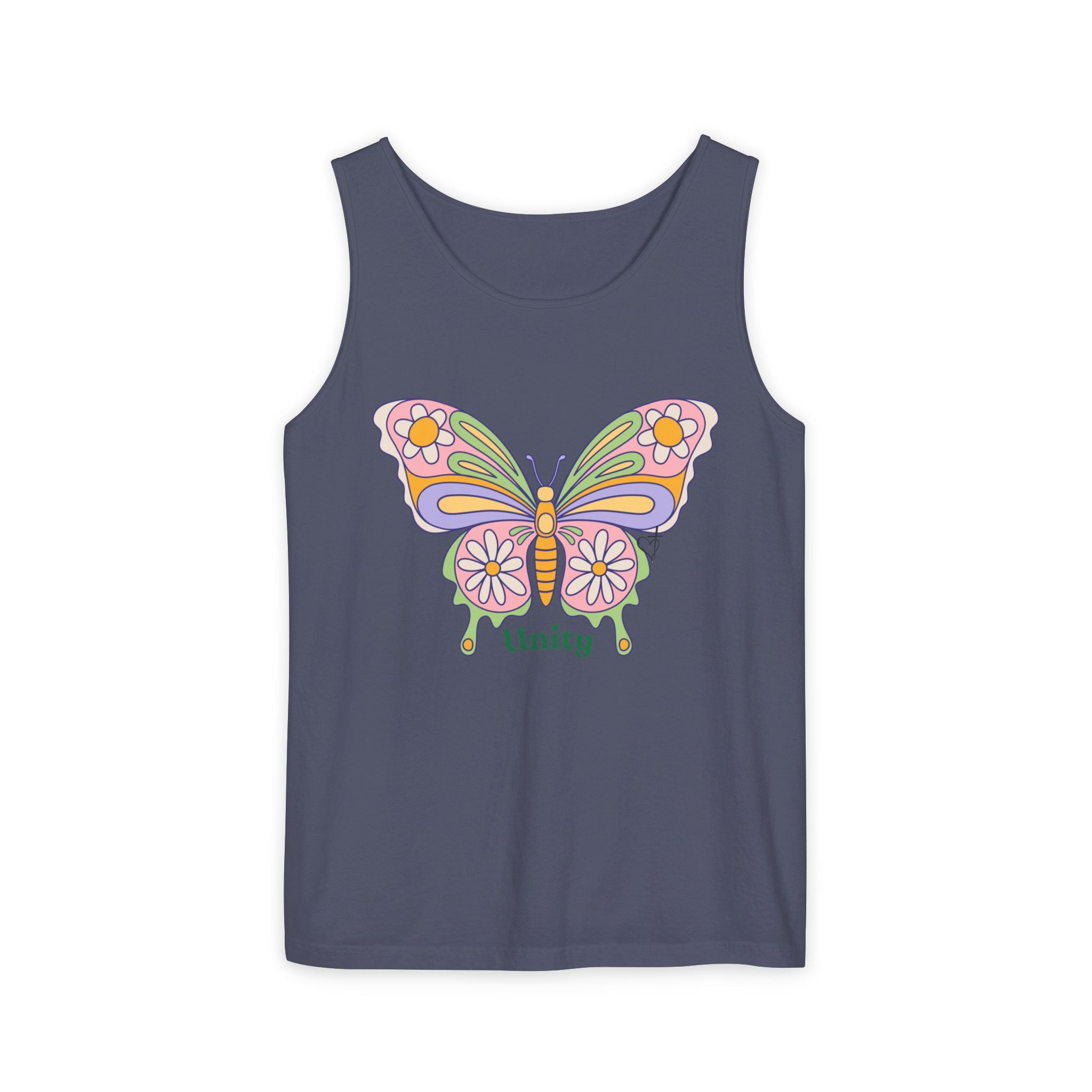 Soft Garment-Dyed Tank Top for Her:  Unity Heals
