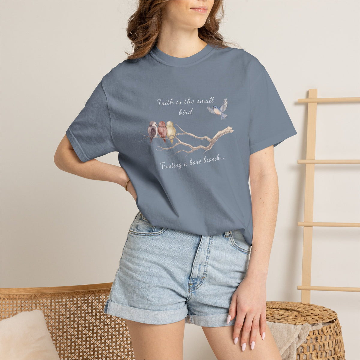 Faith Is the Small Bird Comfort Colors® Tee