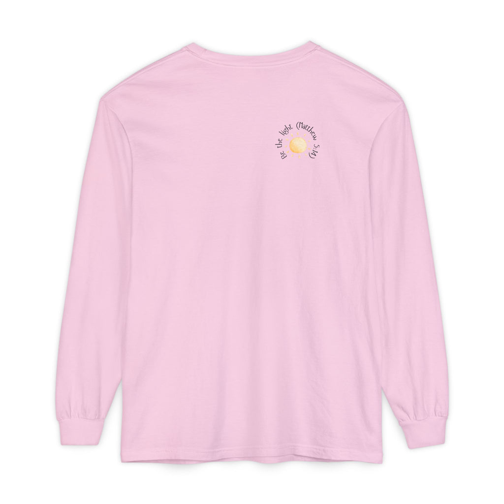 Be the Light:  Matthew 5:14 Women's Long Sleeve Soft Faith Tee