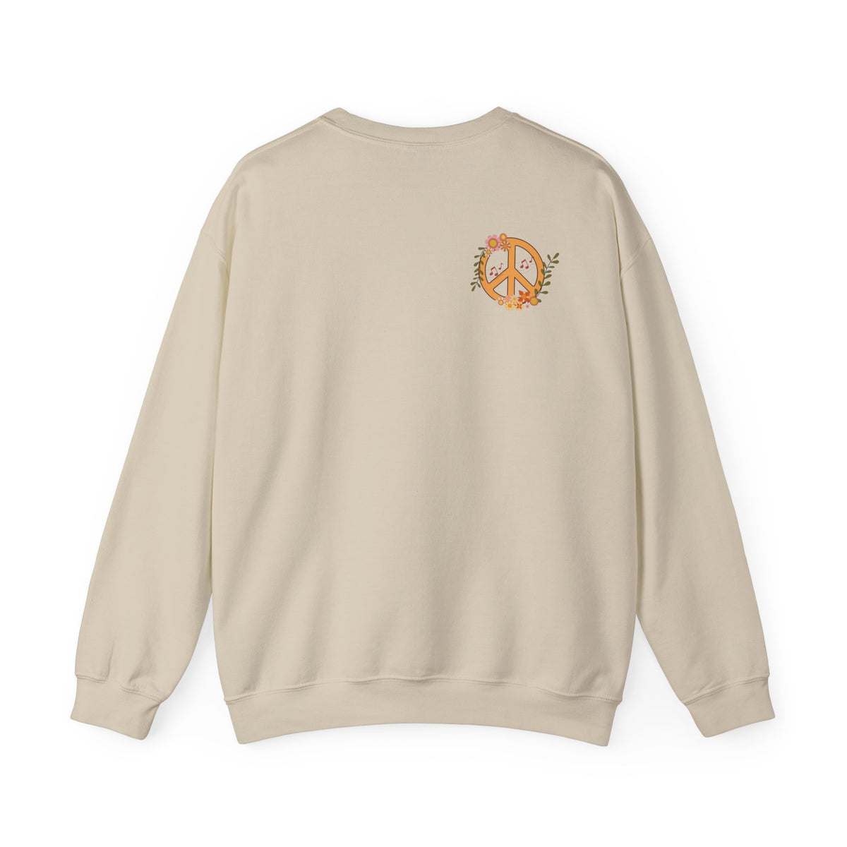Peace and Love:  Retro All You Need is Love Sweatshirt -- For Her