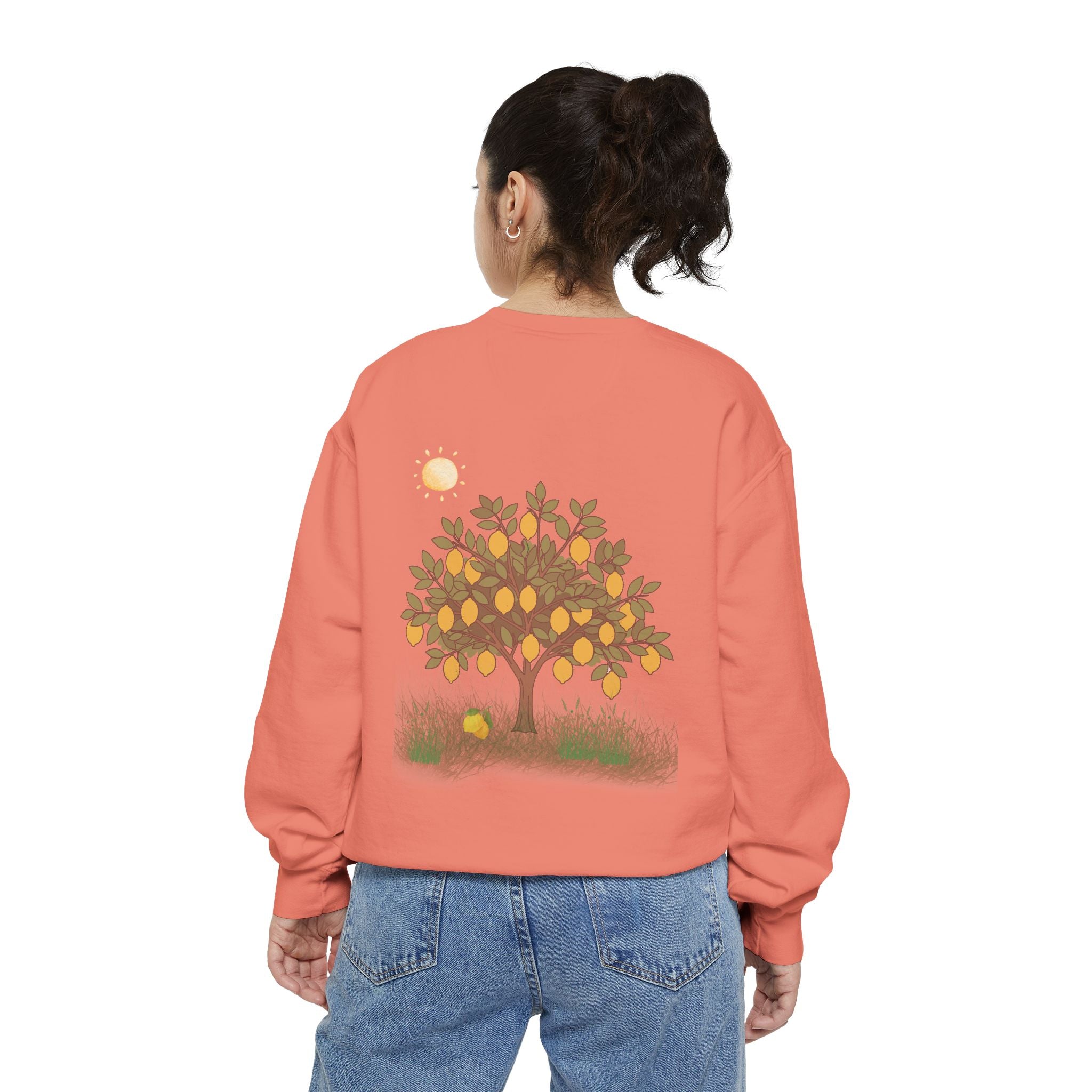 Nourish My Soul | Lemon Tree Comfort Colors Crewneck Sweatshirt – Faith & Soul Care Adult Female
